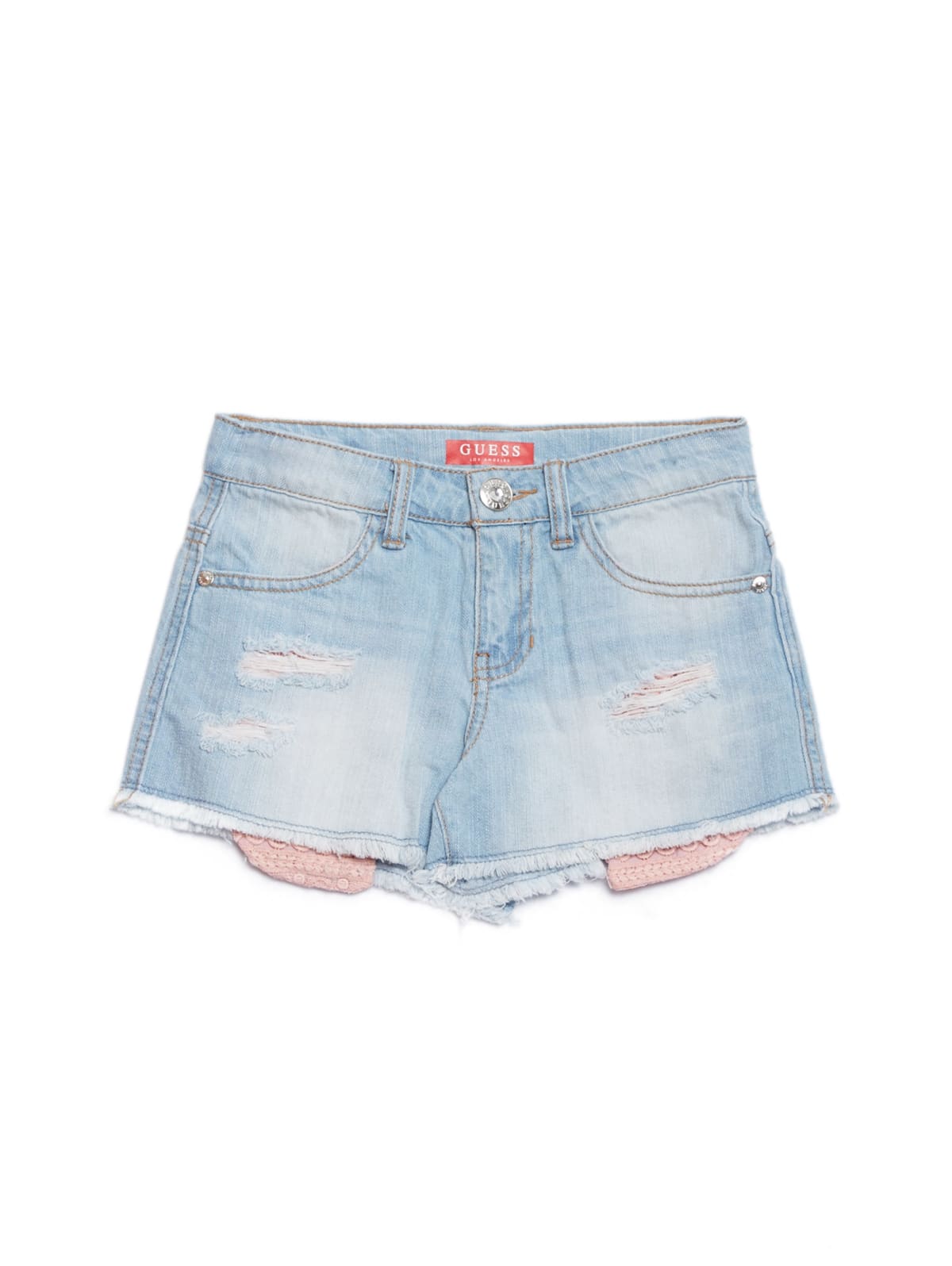 long ripped denim shorts