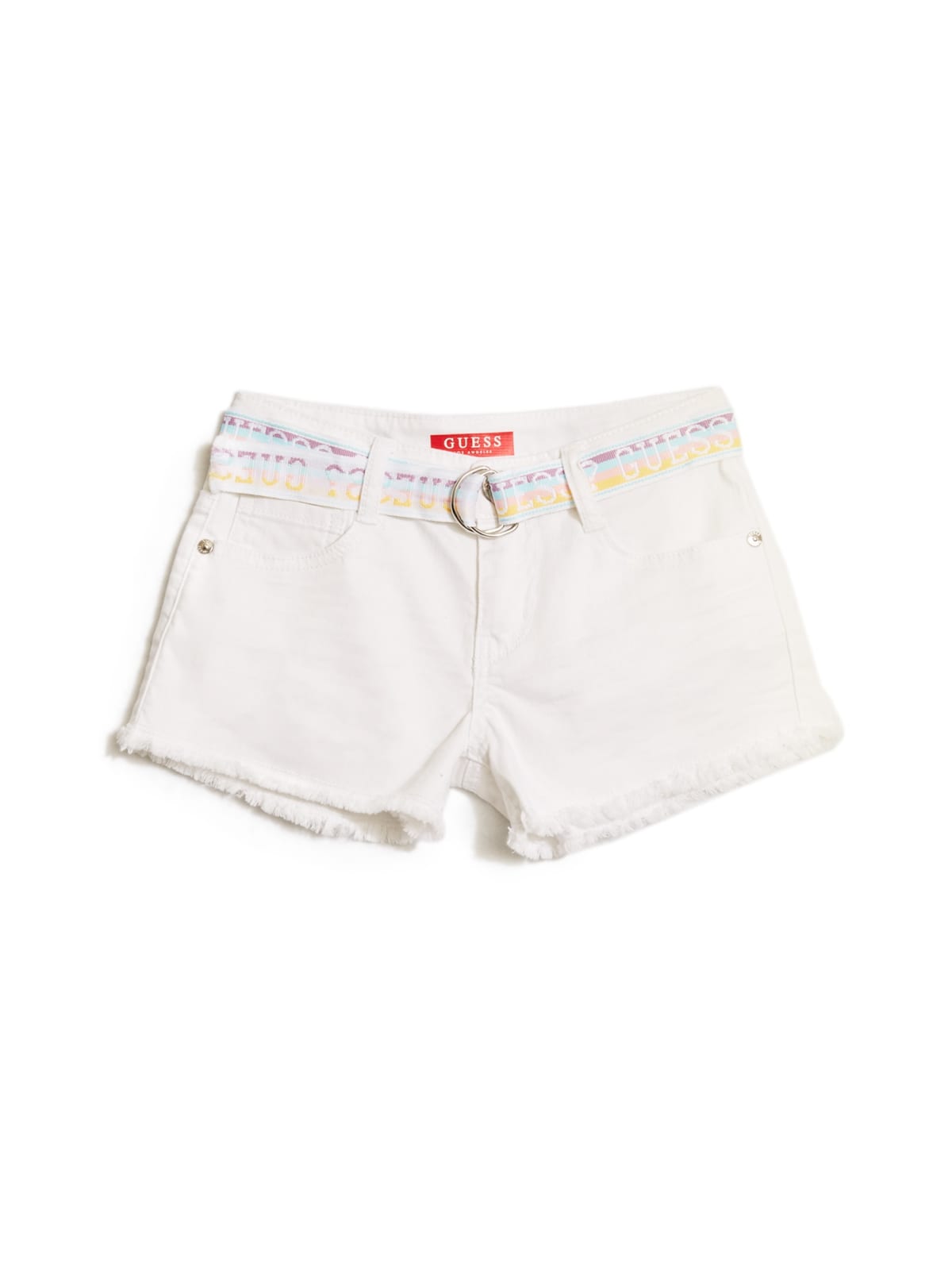 jeans with triangle logo on back pocket