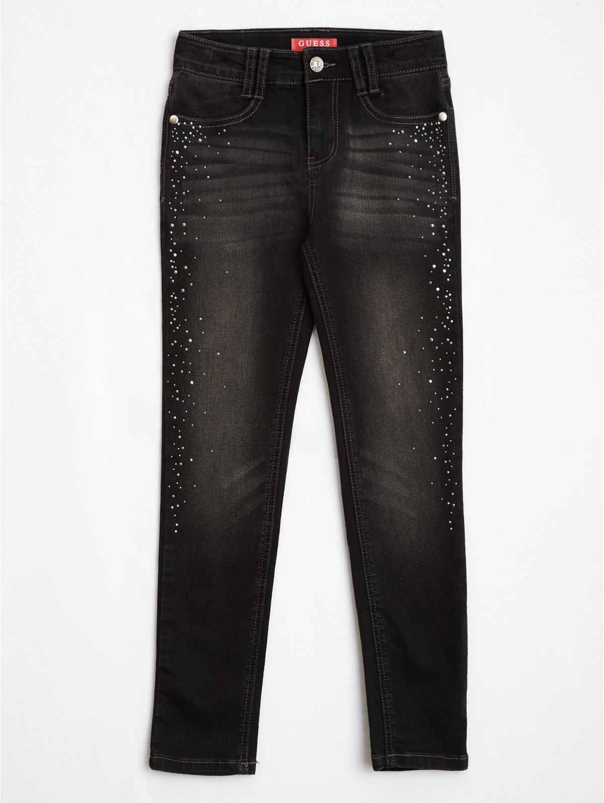 rhinestone denim jeans