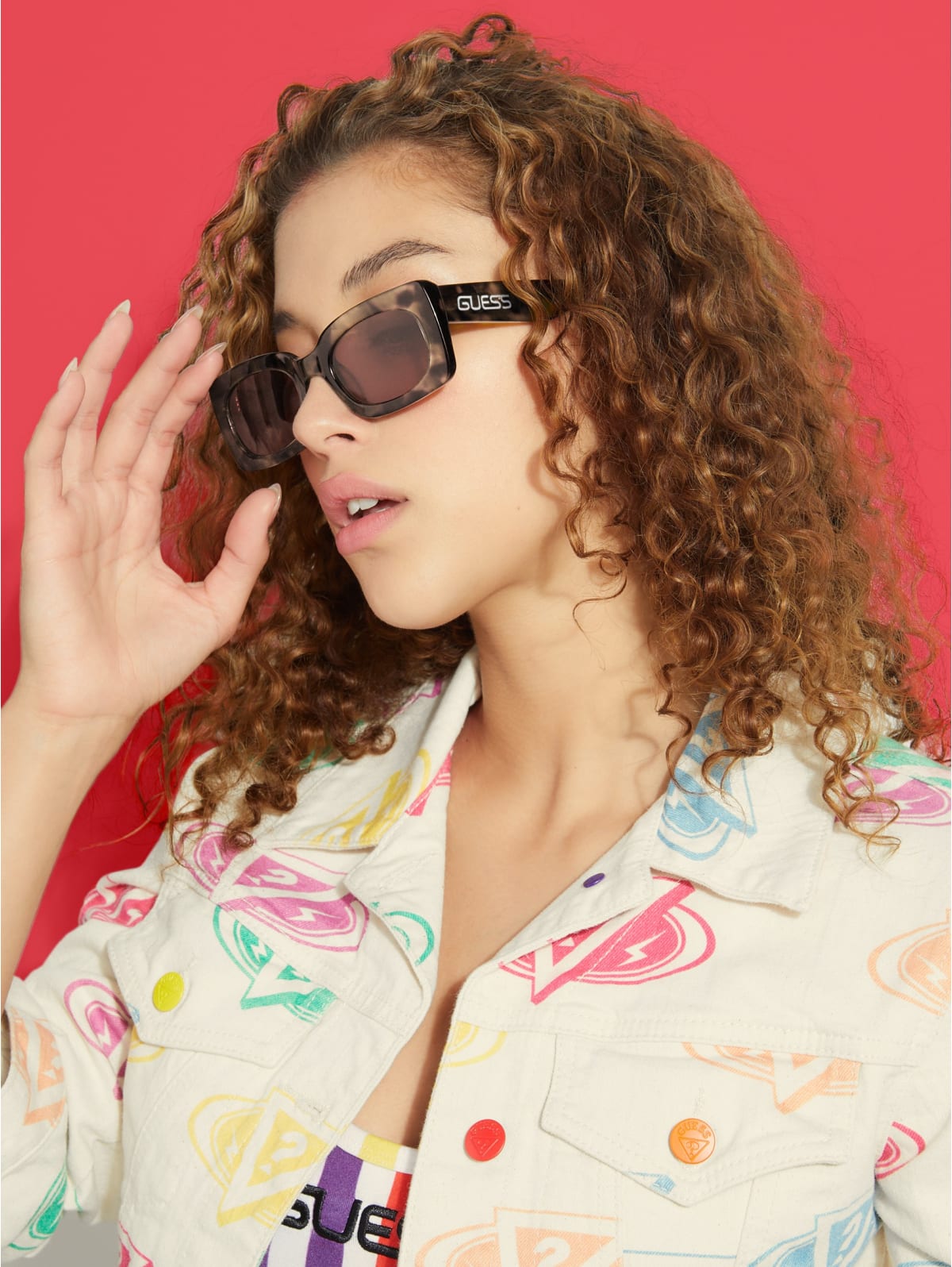 guess rectangle sunglasses