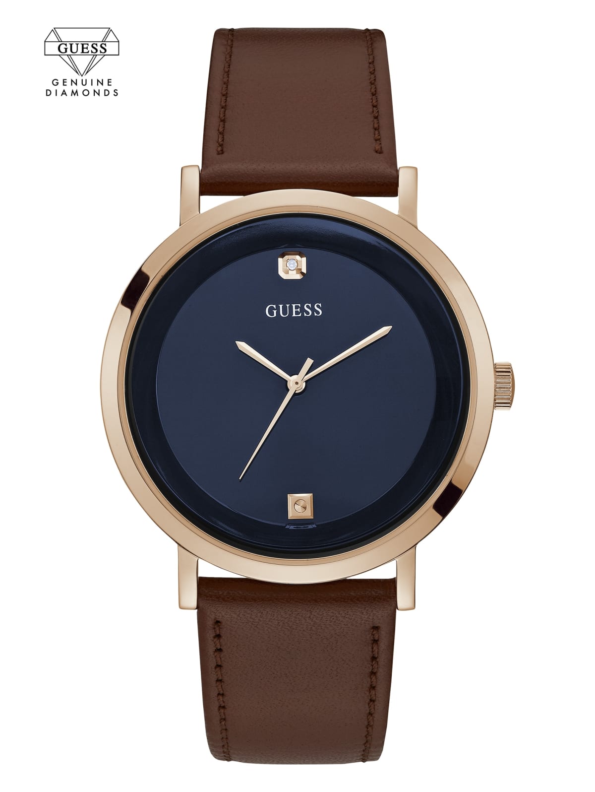 brown leather watch gold