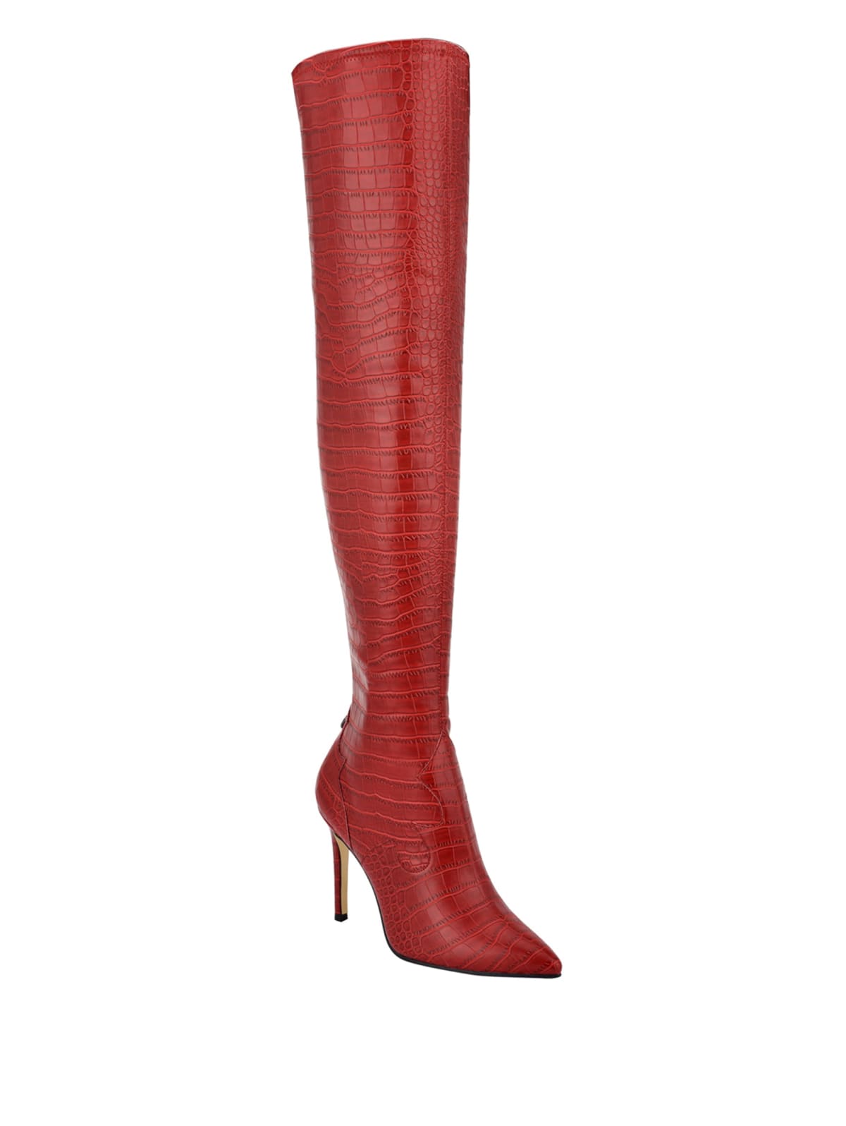 red guess boots