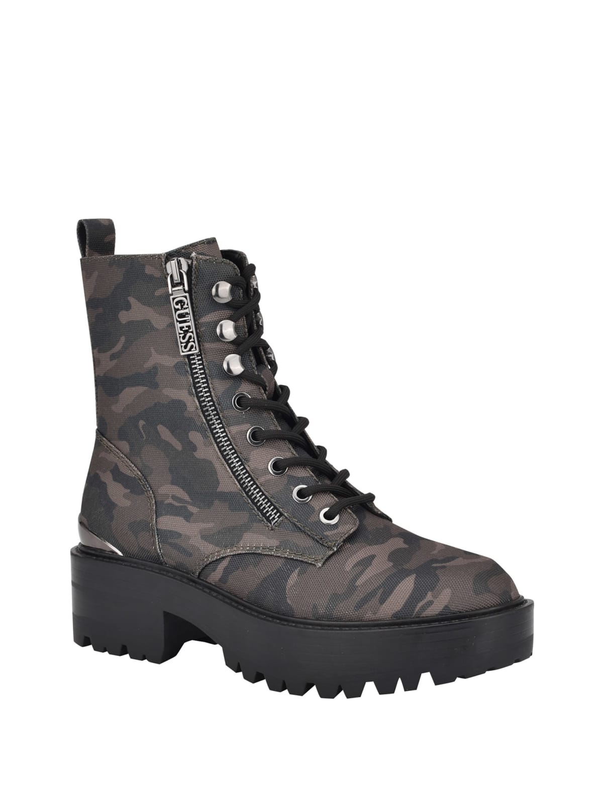 guess white combat boots