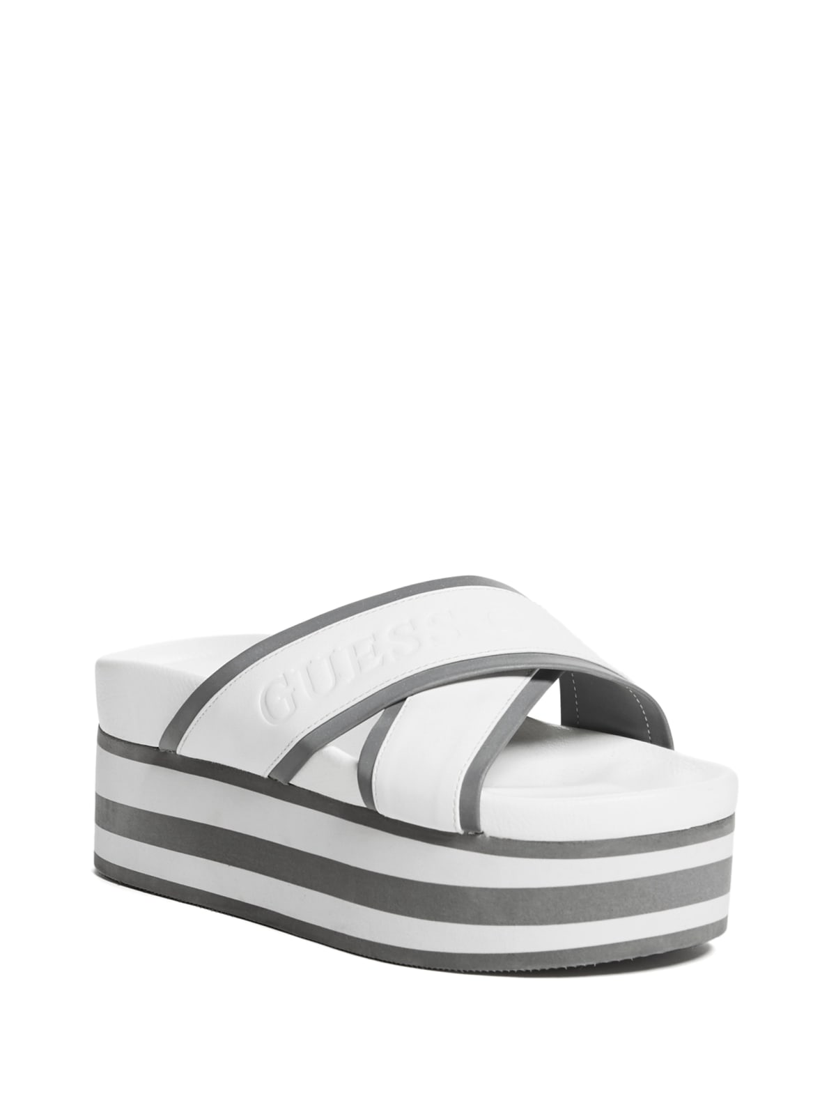 guess white slides