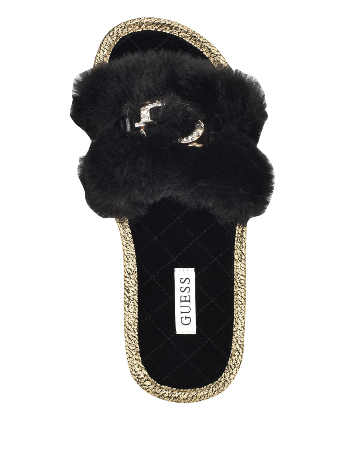 Guess fur slides clearance