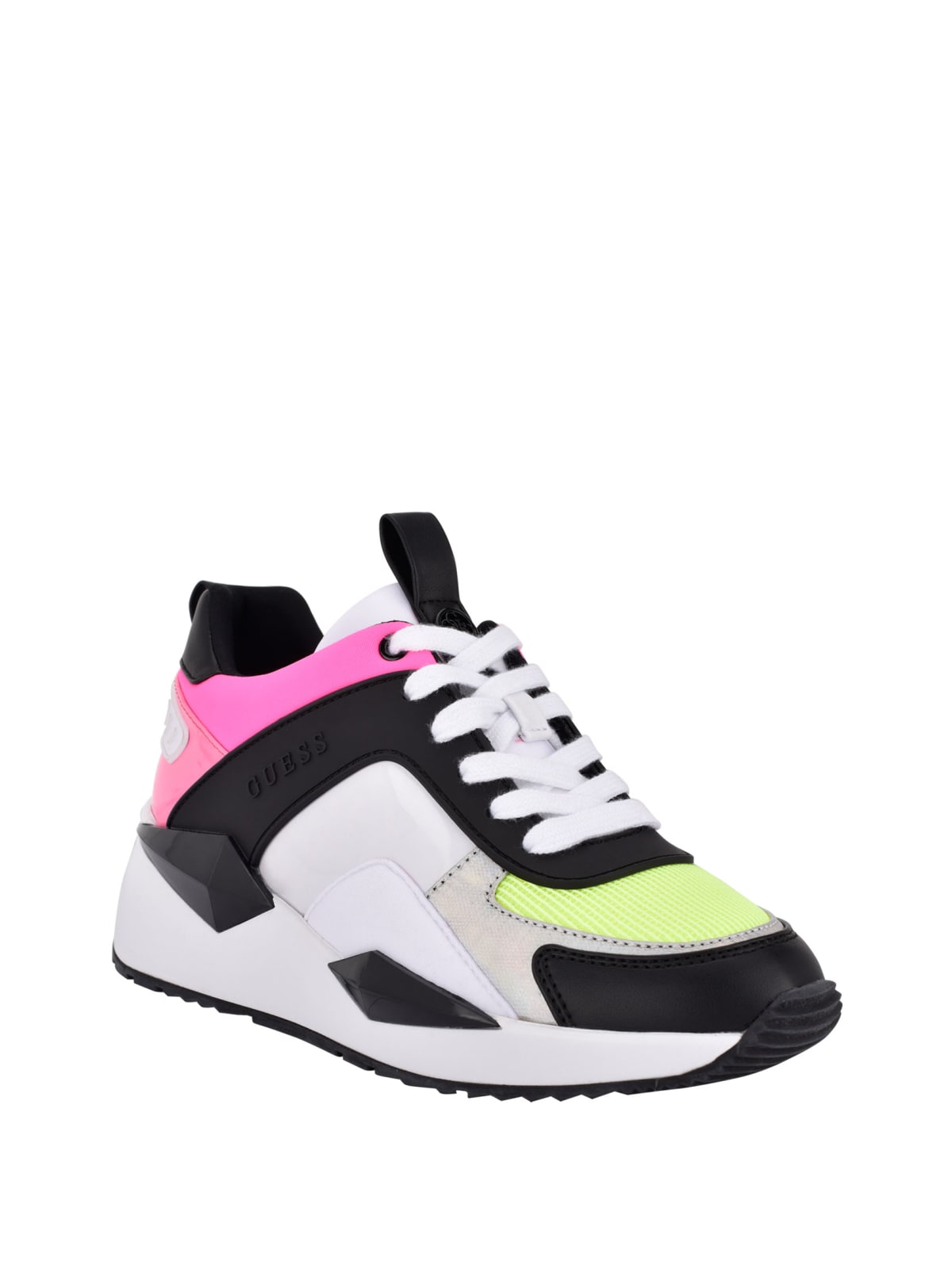 guess register wedge sneakers