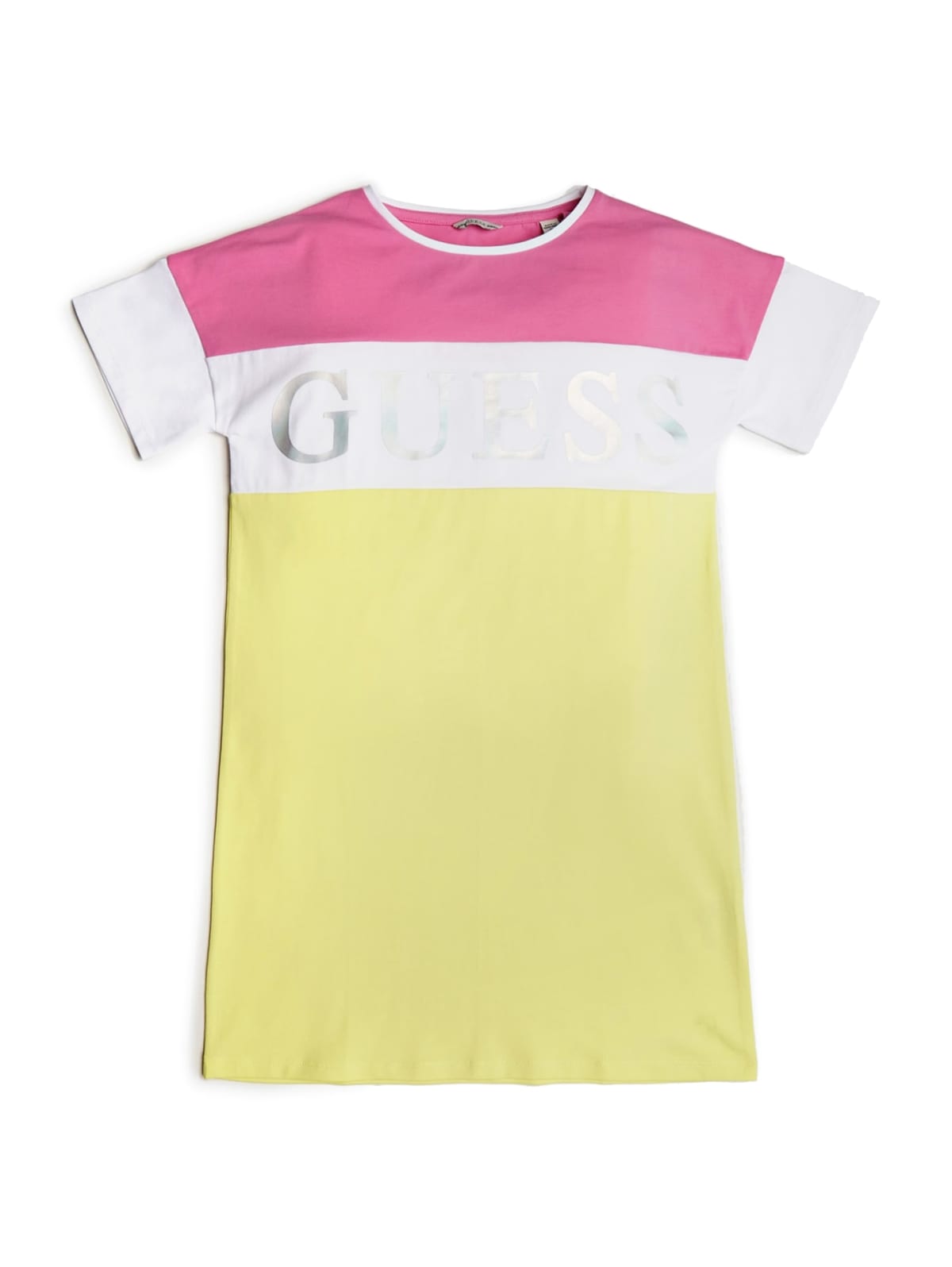 Color Block Logo T Shirt Dress 7 14 Guess Canada
