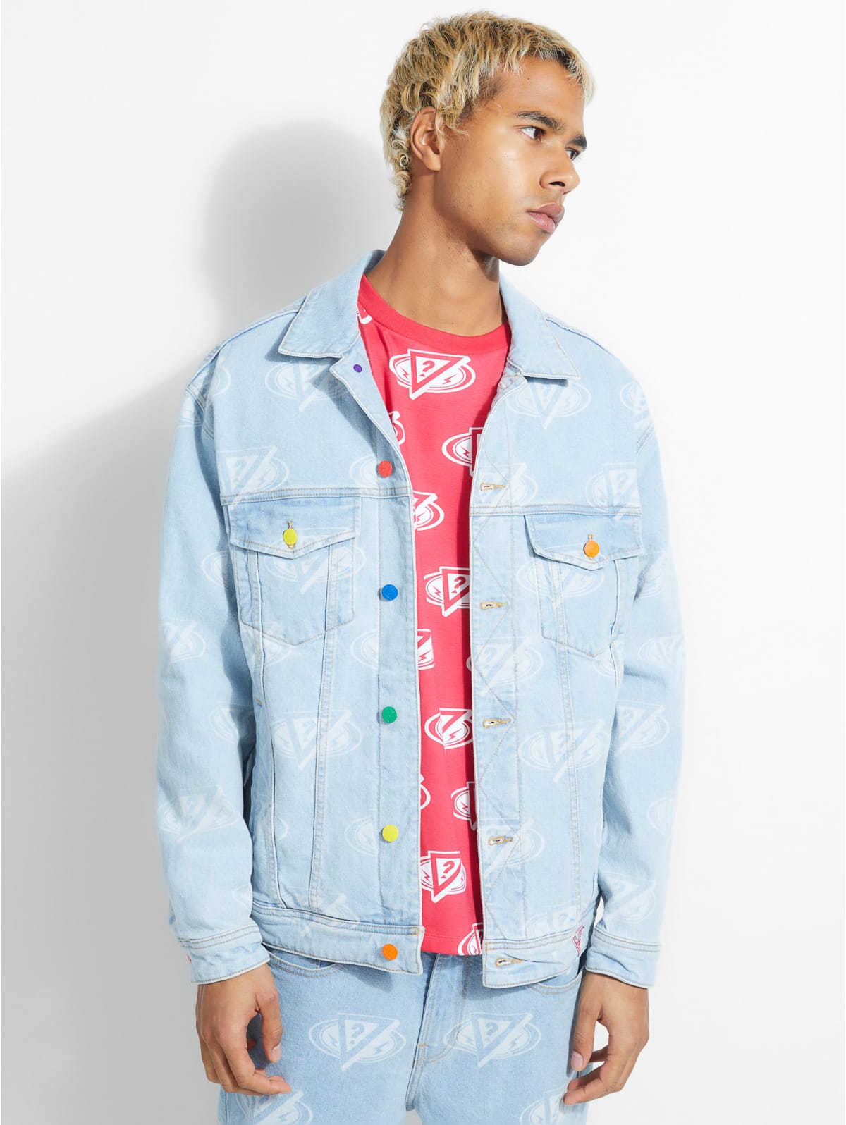 guess oversized denim jacket