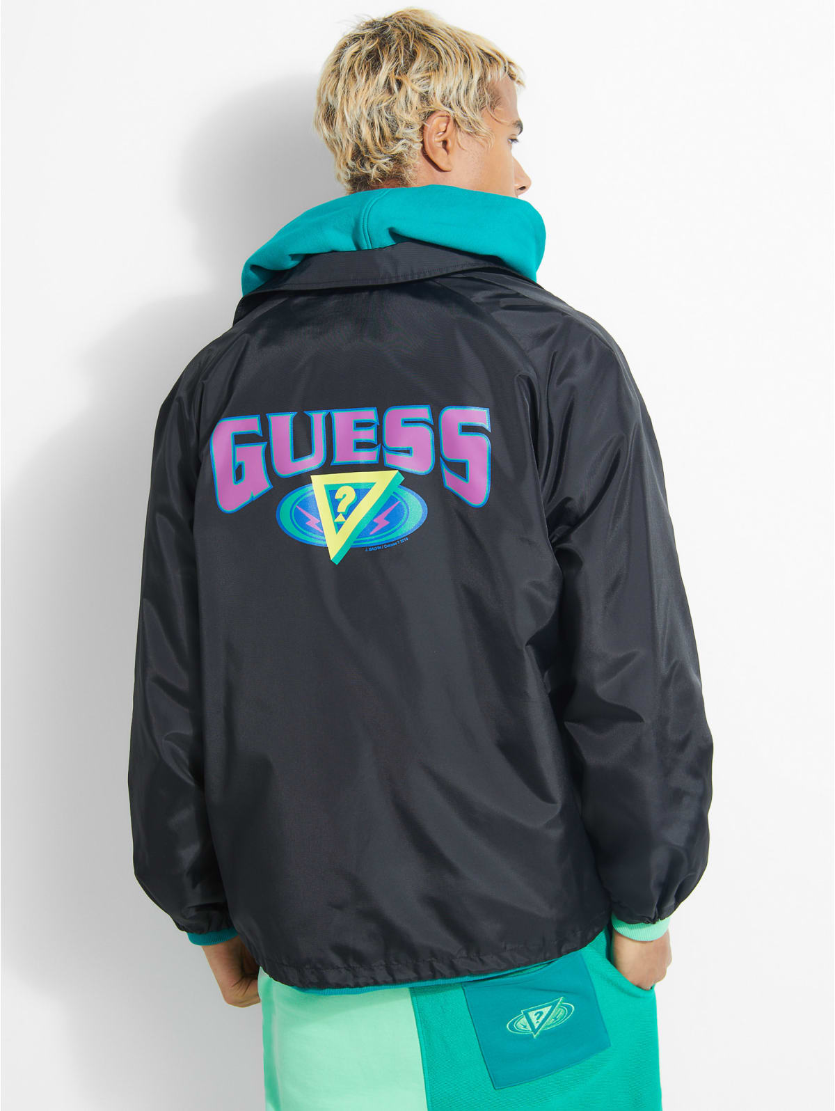 guess coach jacket