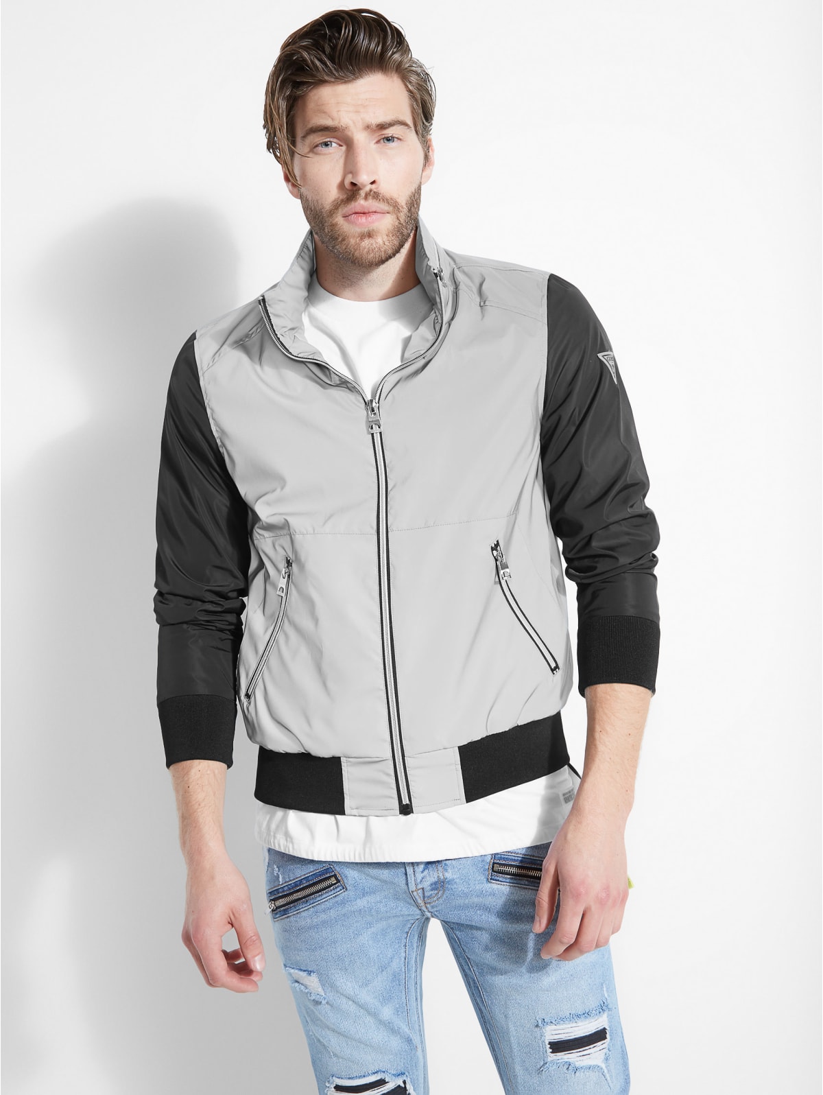 guess reflective jacket