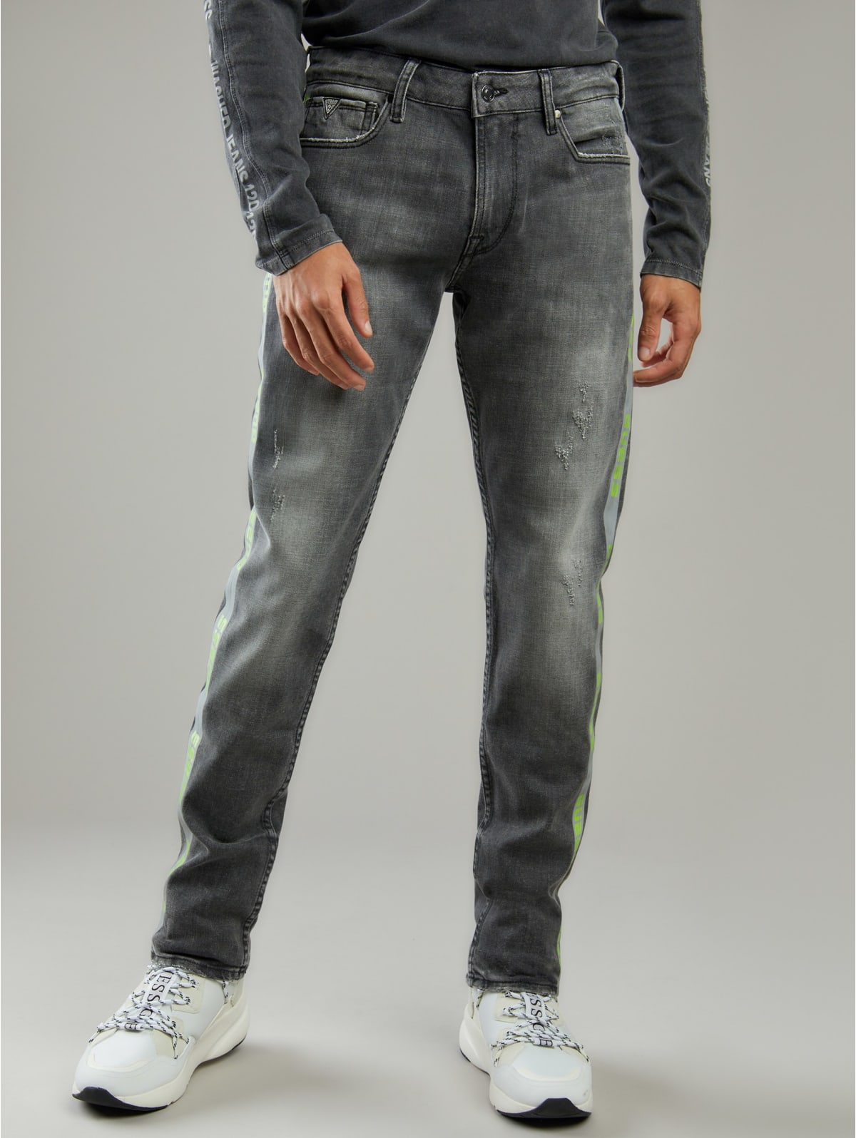 guess tapered jeans