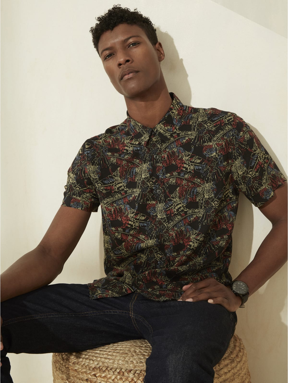 Guess tiger shirt clearance