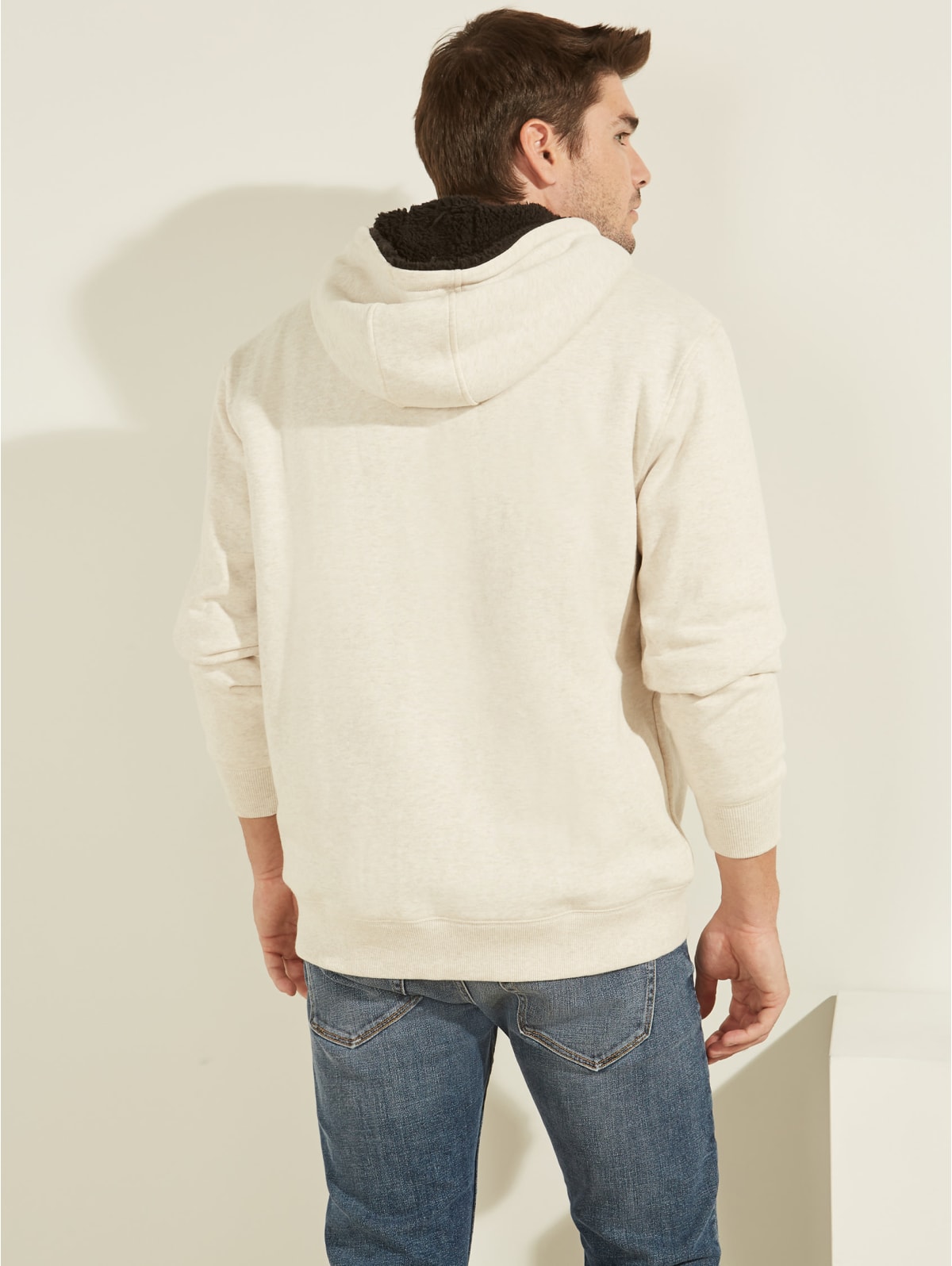 guess sherpa hoodie