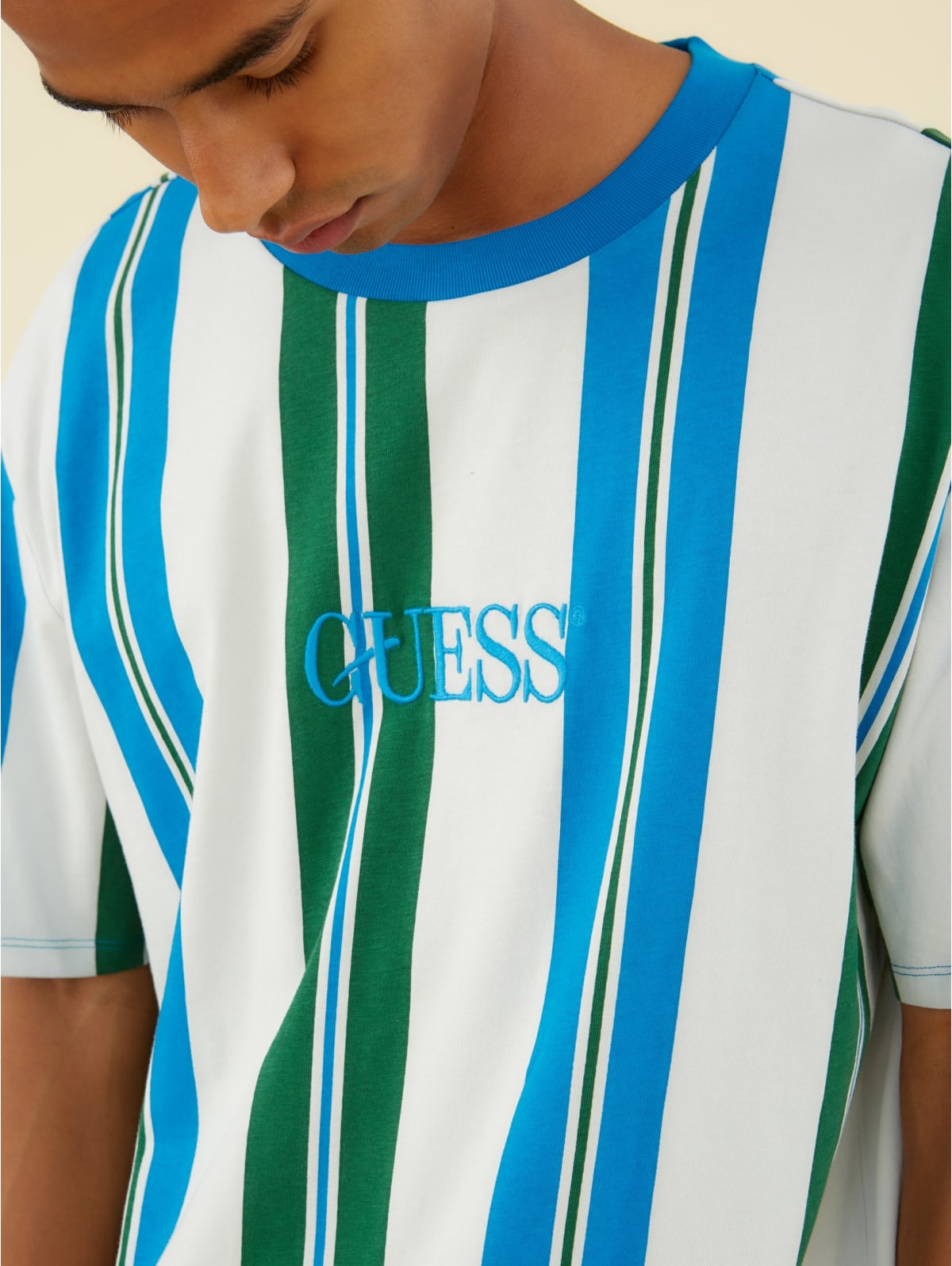 royal blue guess shirt