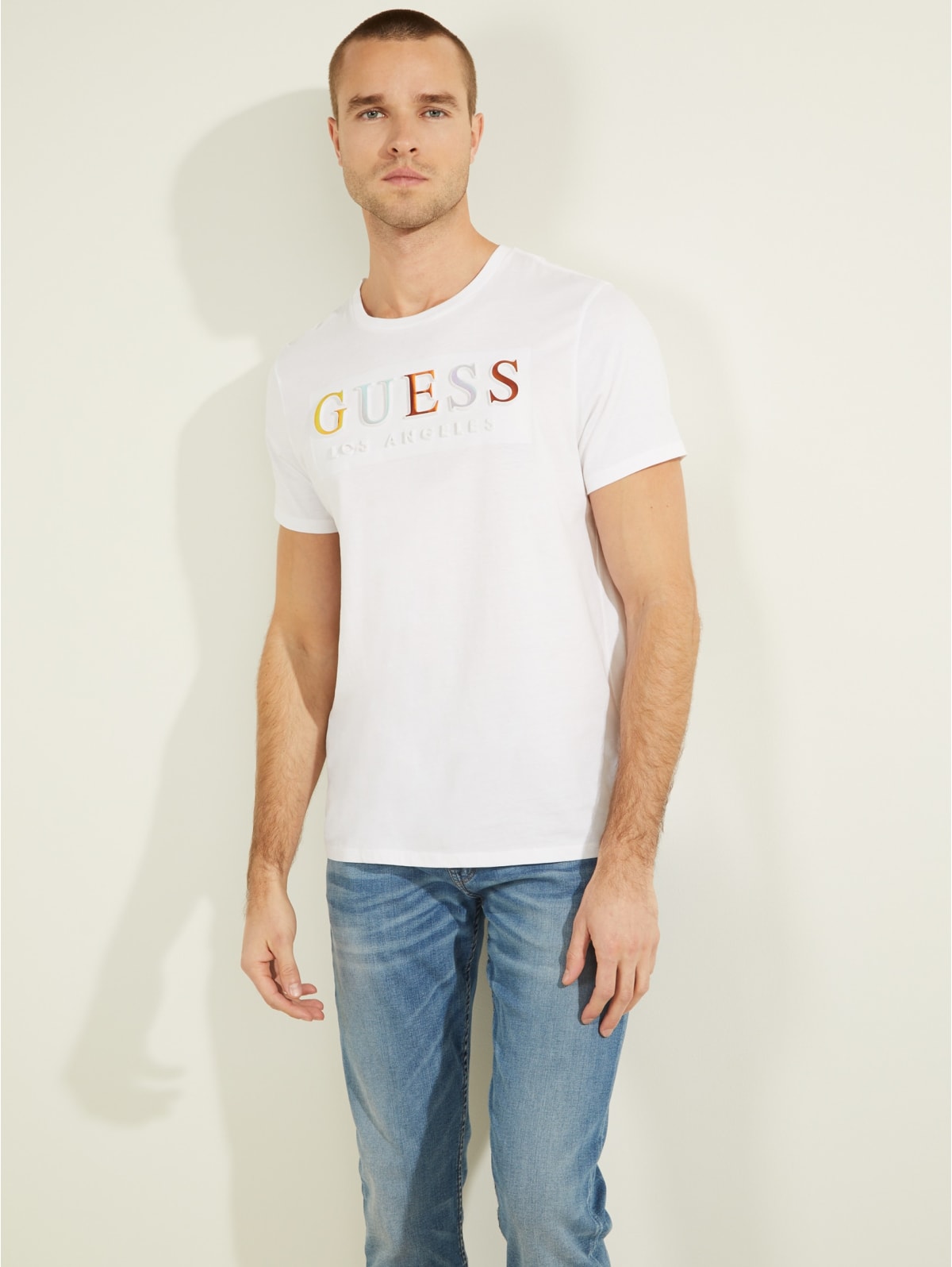 Embossed Logo Tee Guess