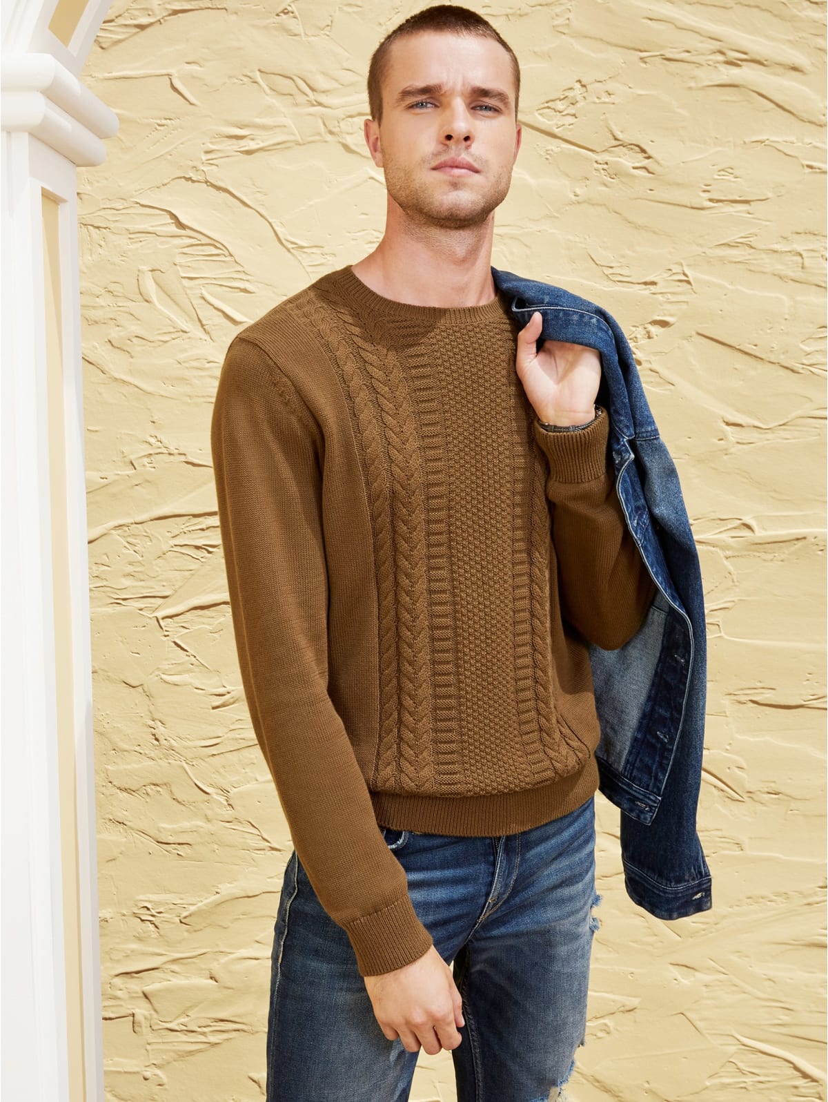 cable knit sweater