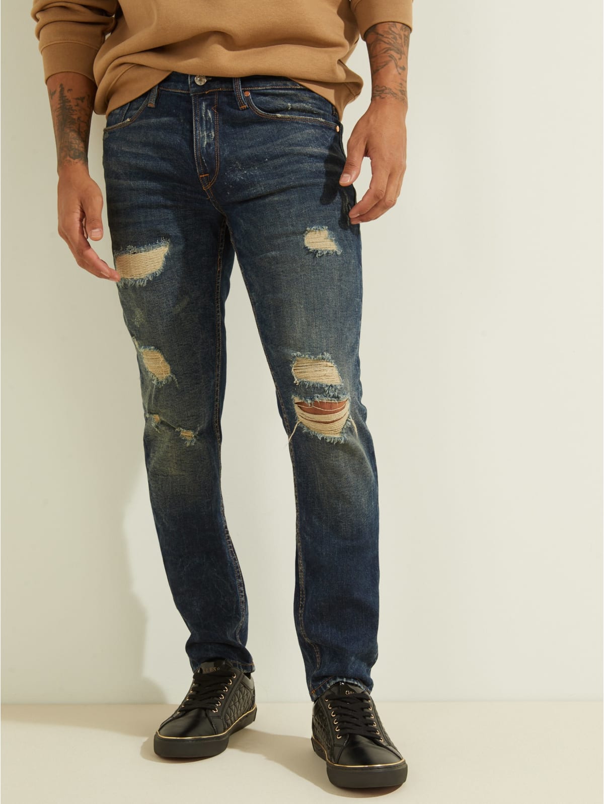 guess slim tapered jeans