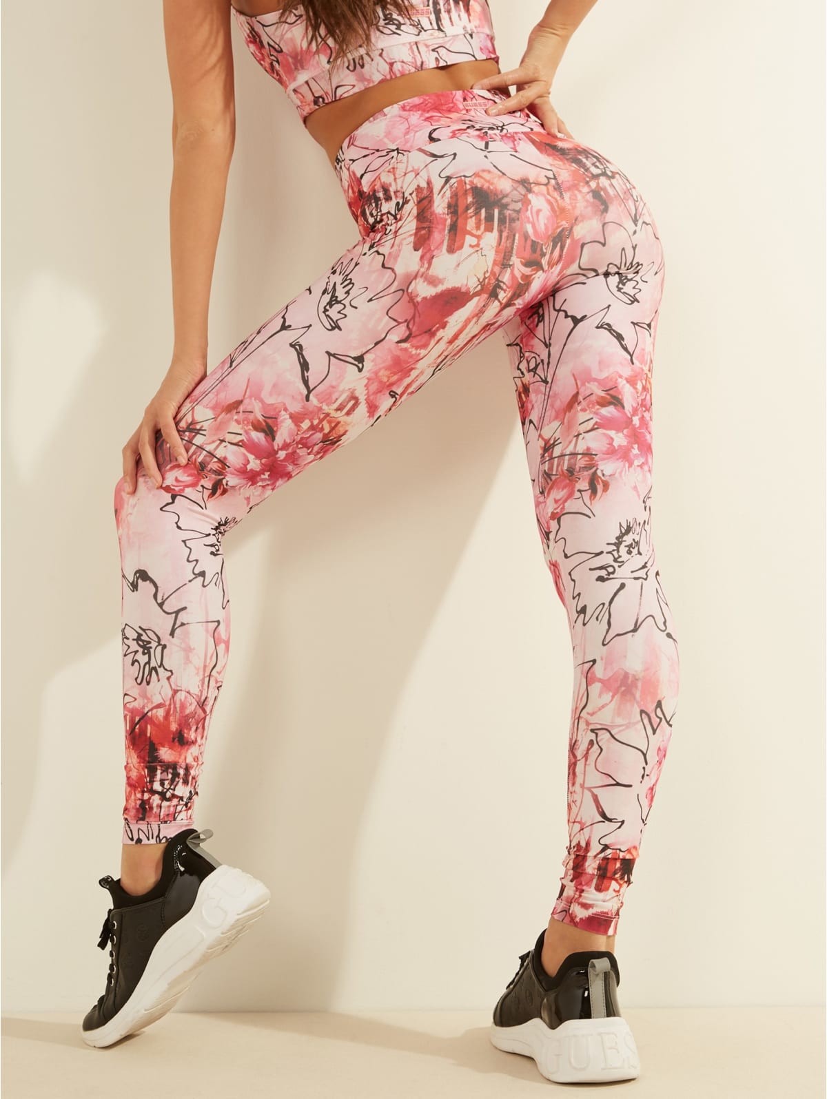 floral active leggings
