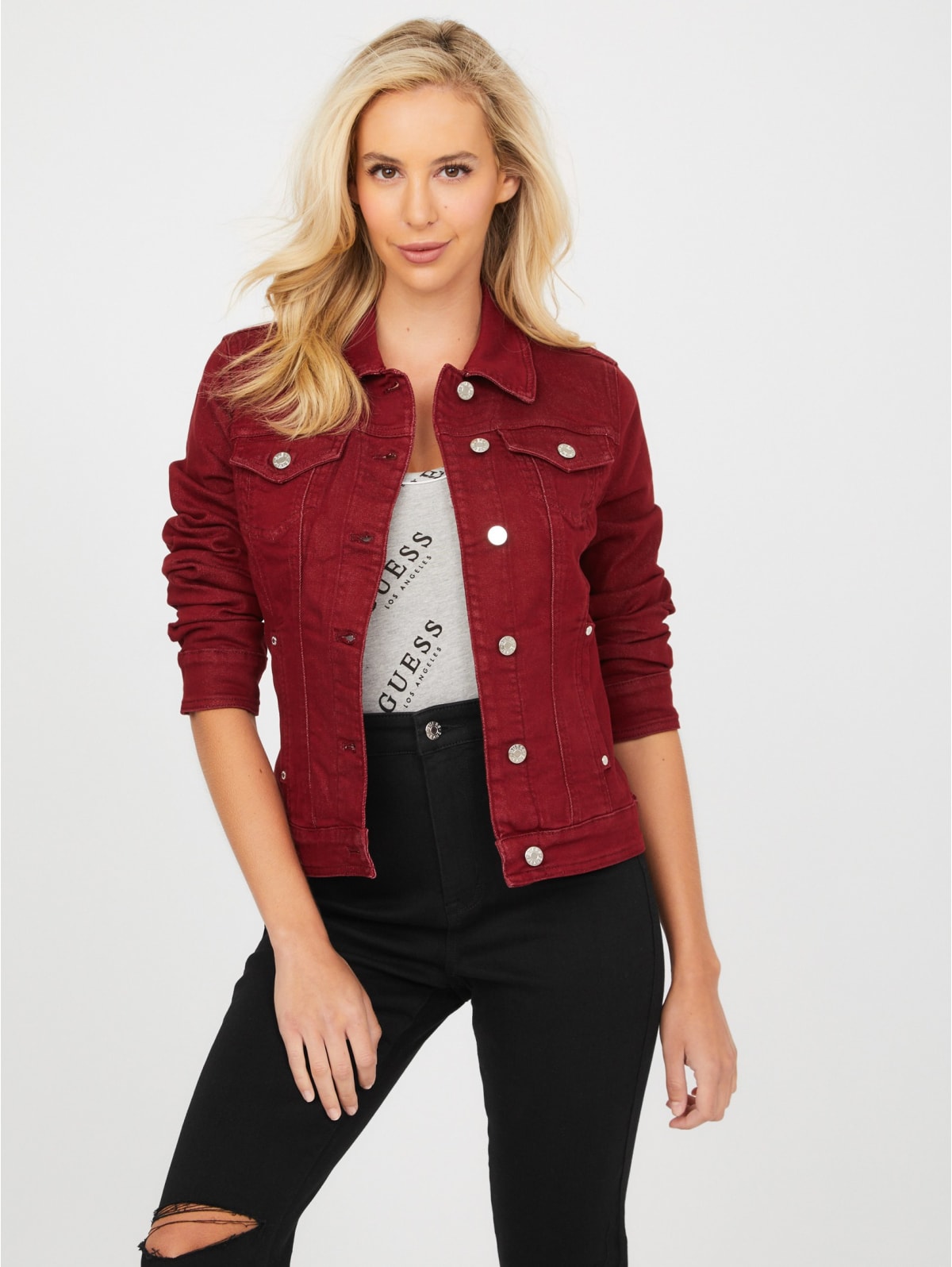 Guess alisana denim jacket Clearance