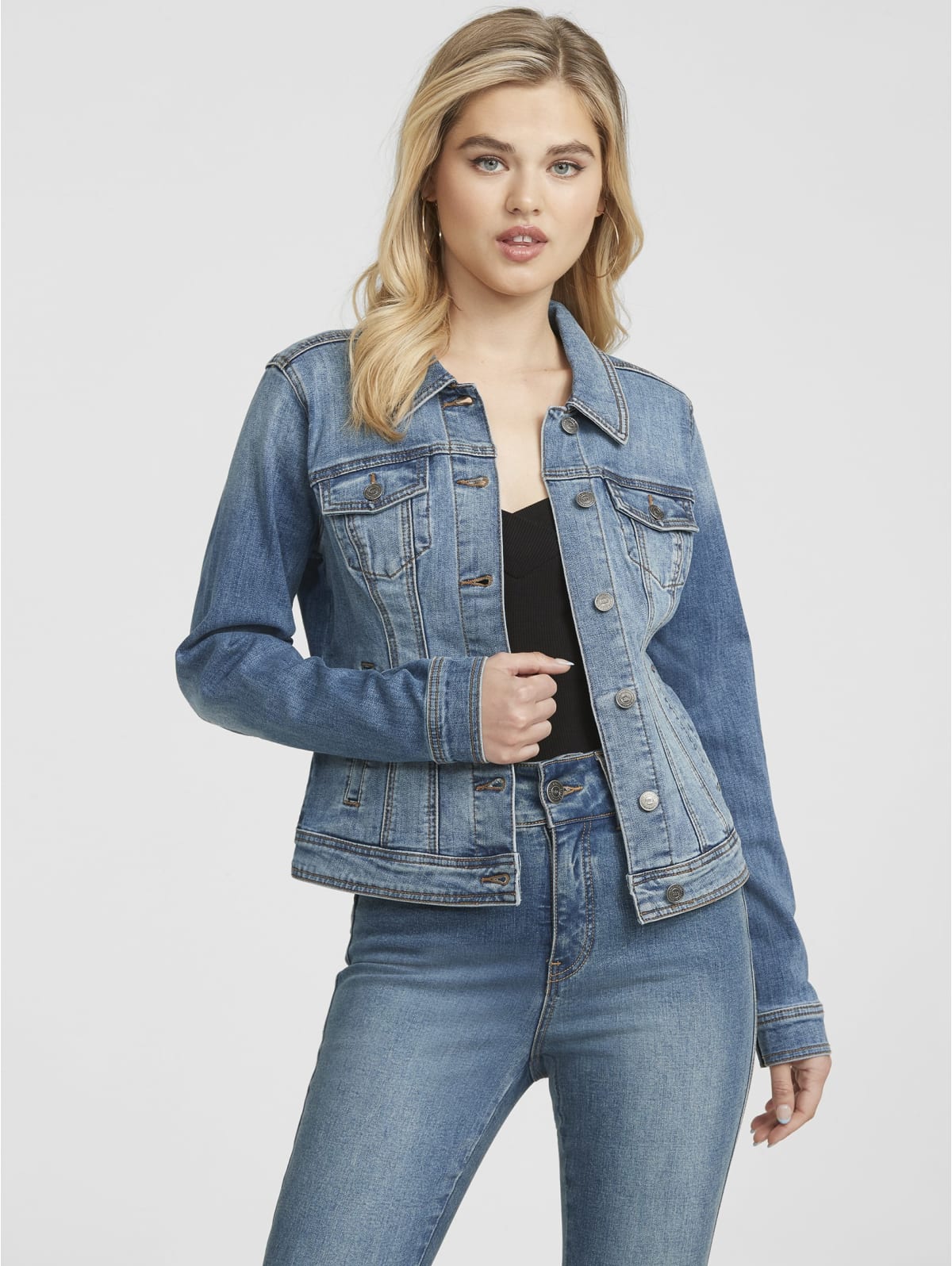 guess factory denim jacket