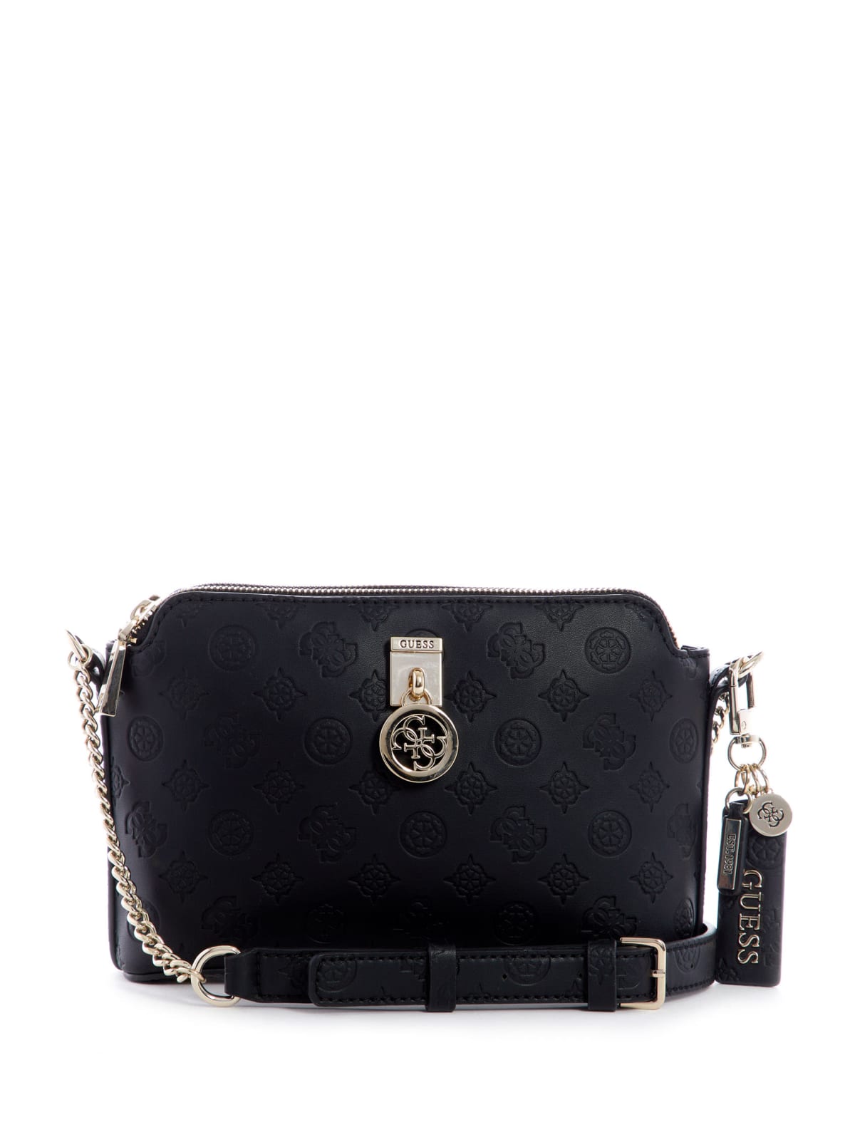 double zip crossbody bag