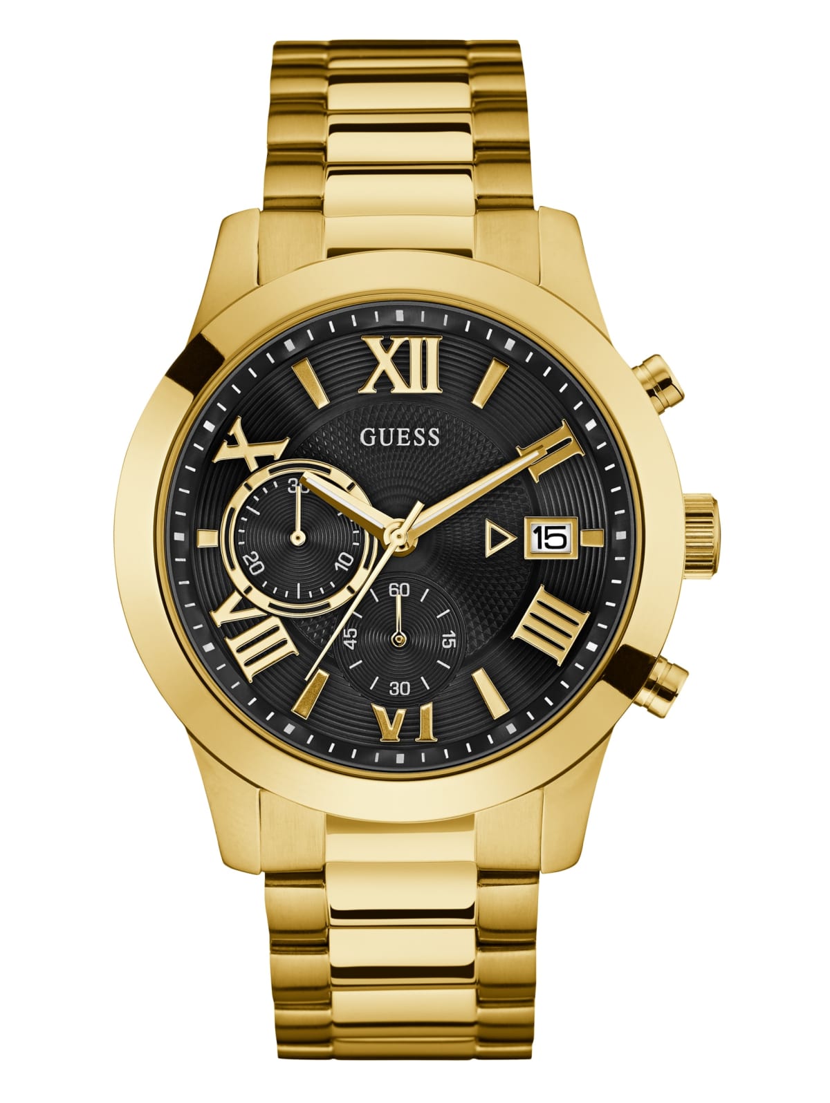 Gold Tone Chronograph Watch Guess
