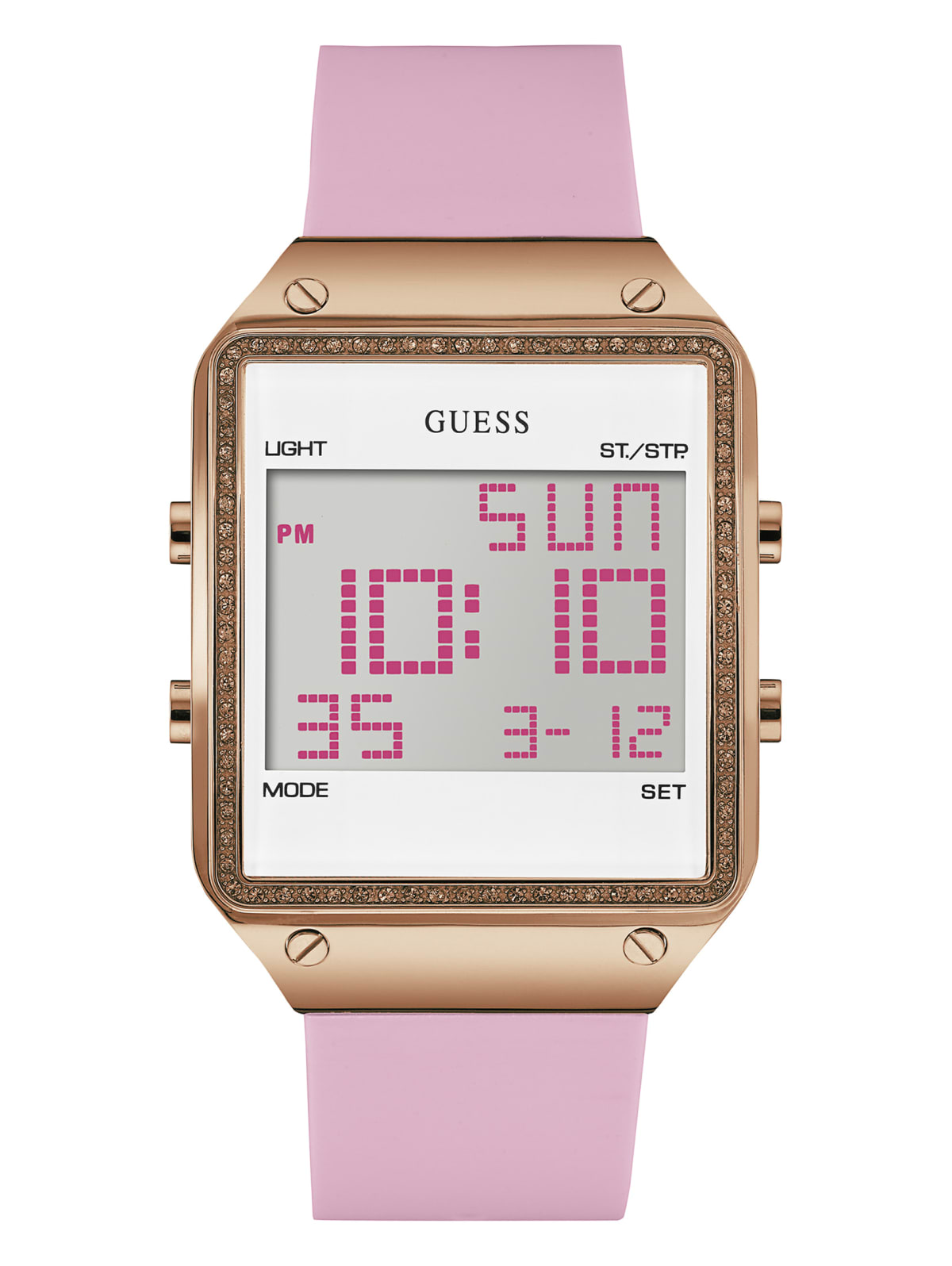 digital pink watch