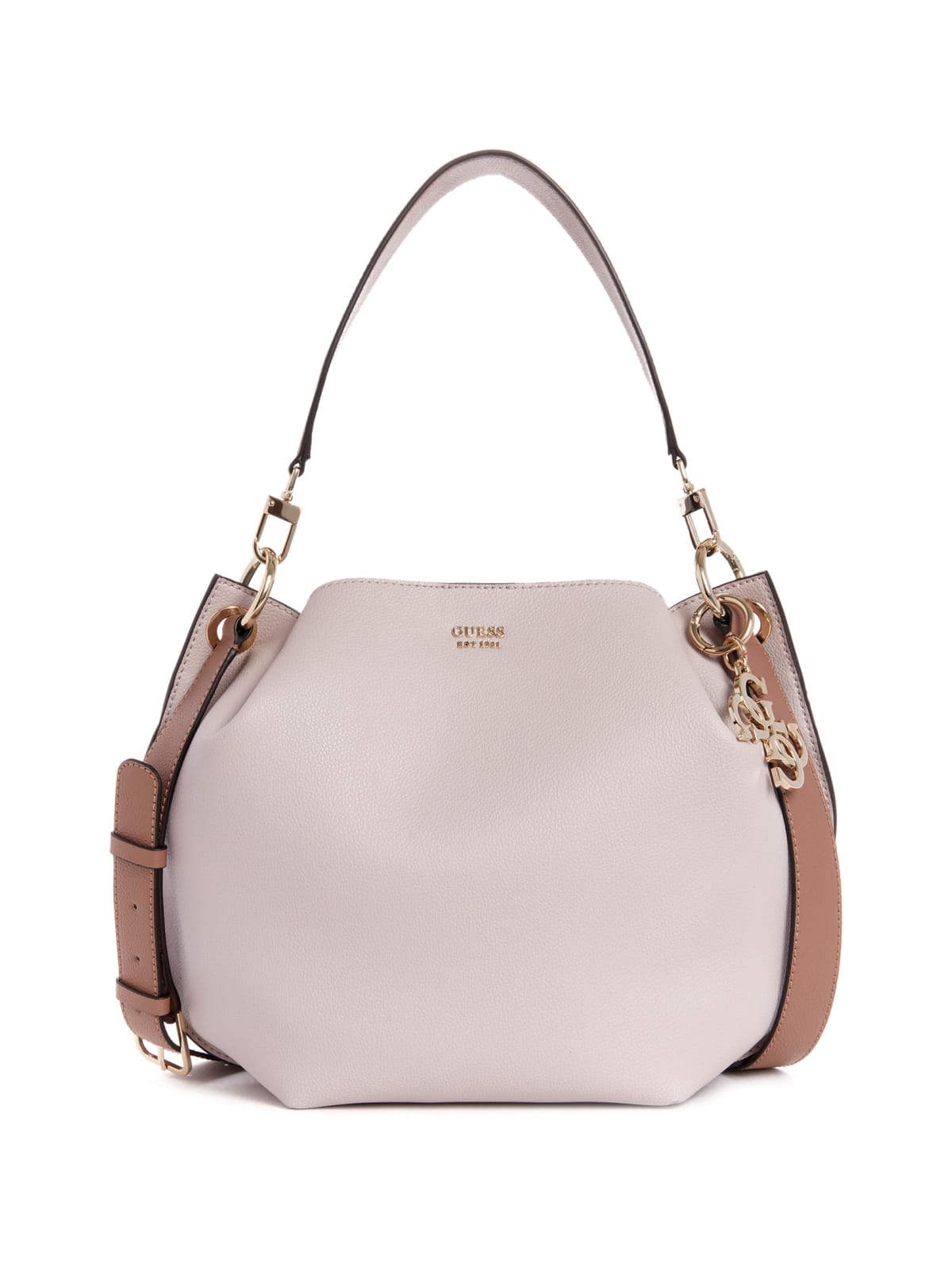 guess digital hobo bag black