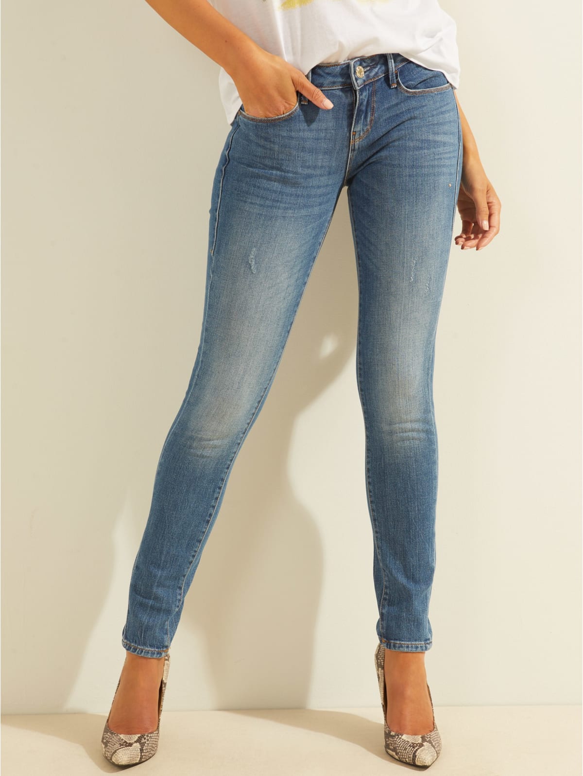 guess low rise skinny jeans