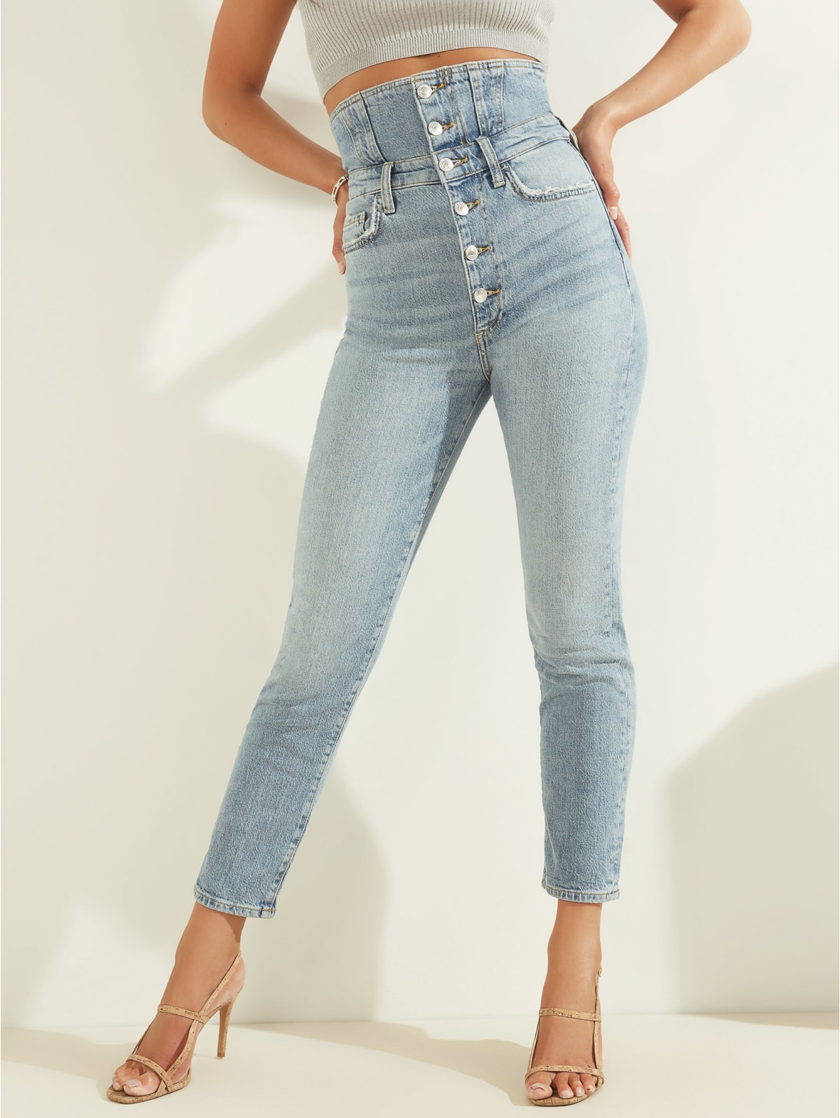 guess high waisted jeans