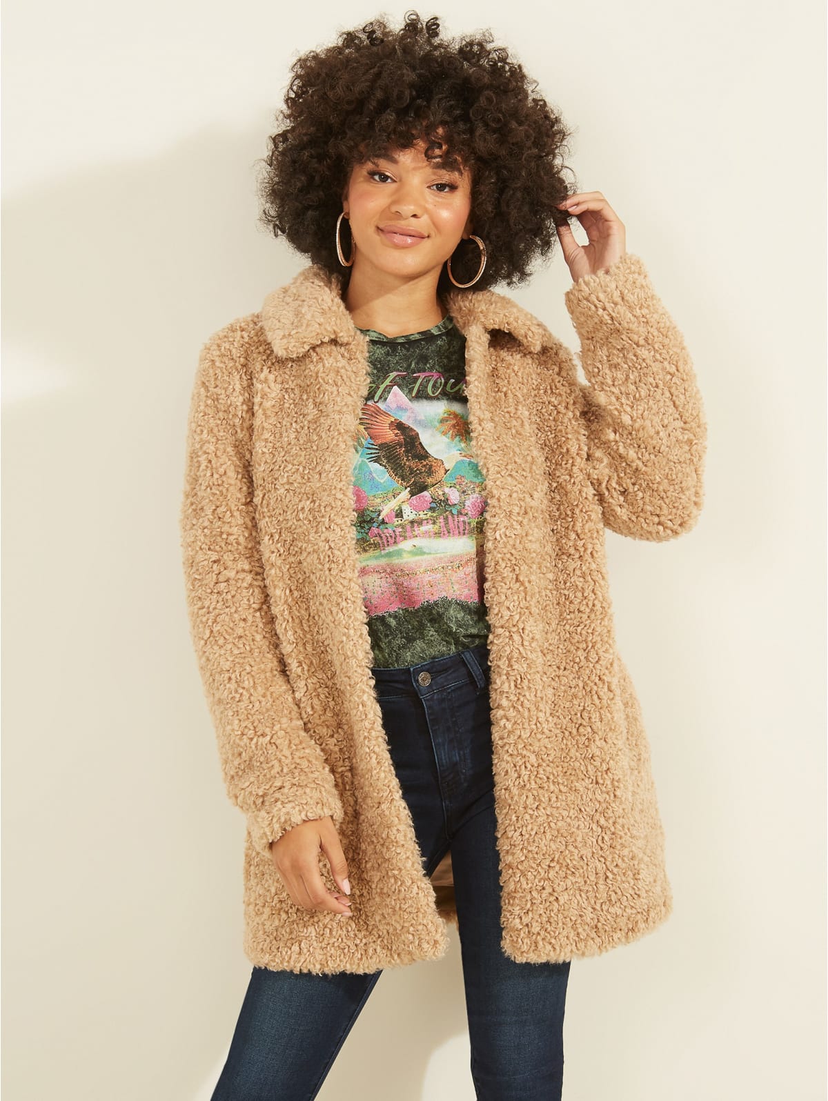 teddy coat cardigan