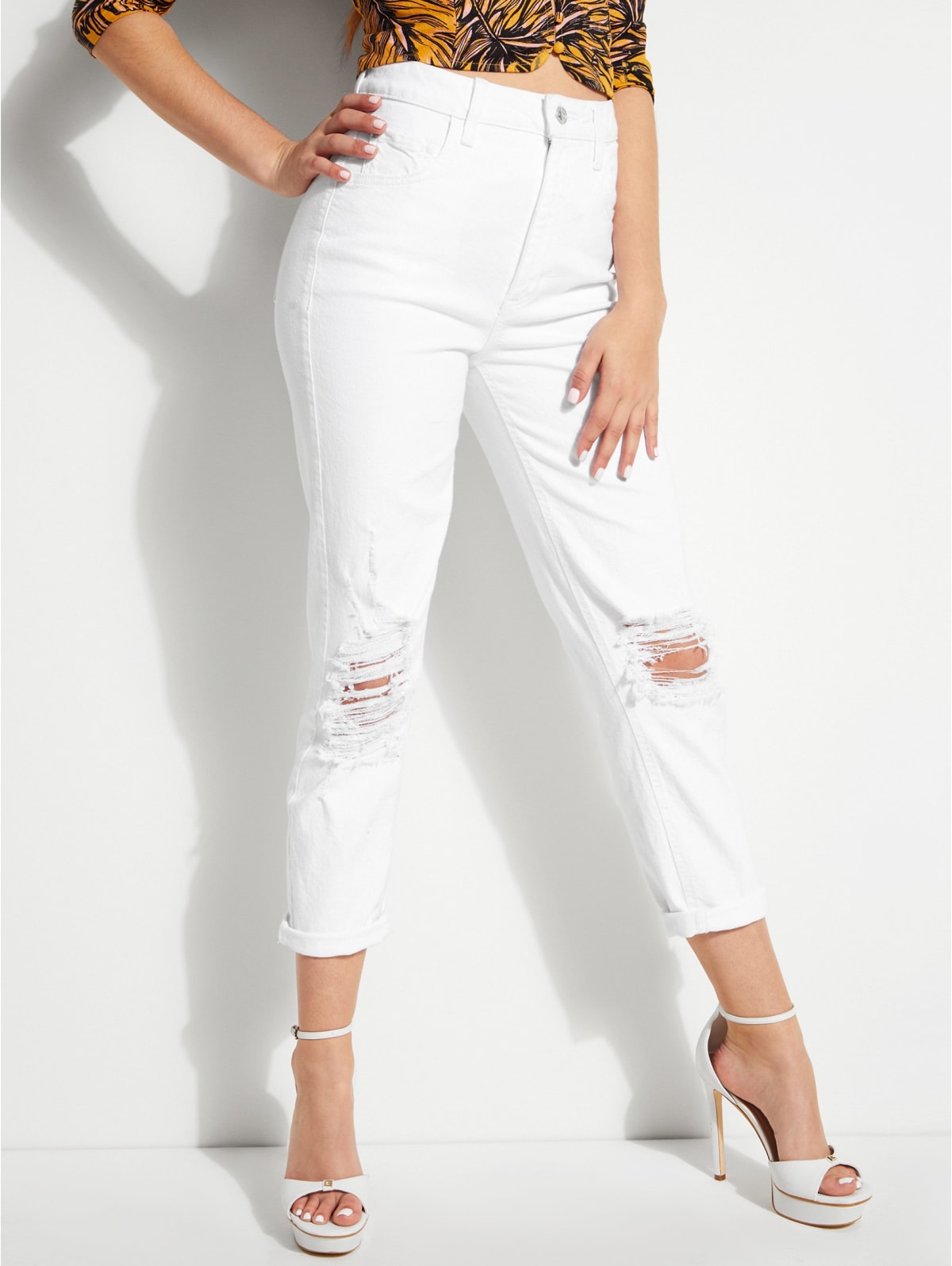 guess white jeans