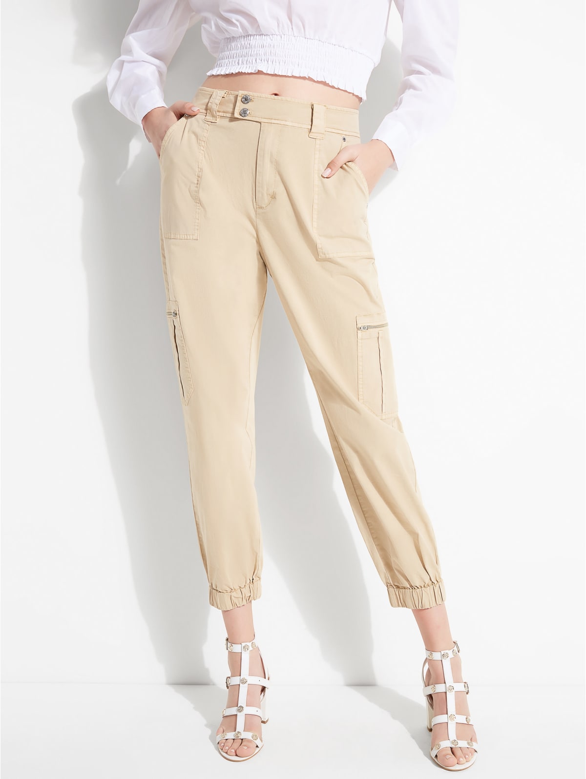 womens tapered cargo pants