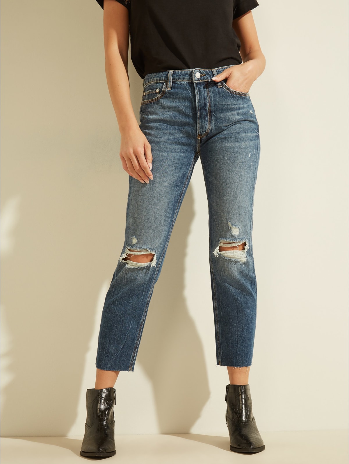 regular cropped jeans