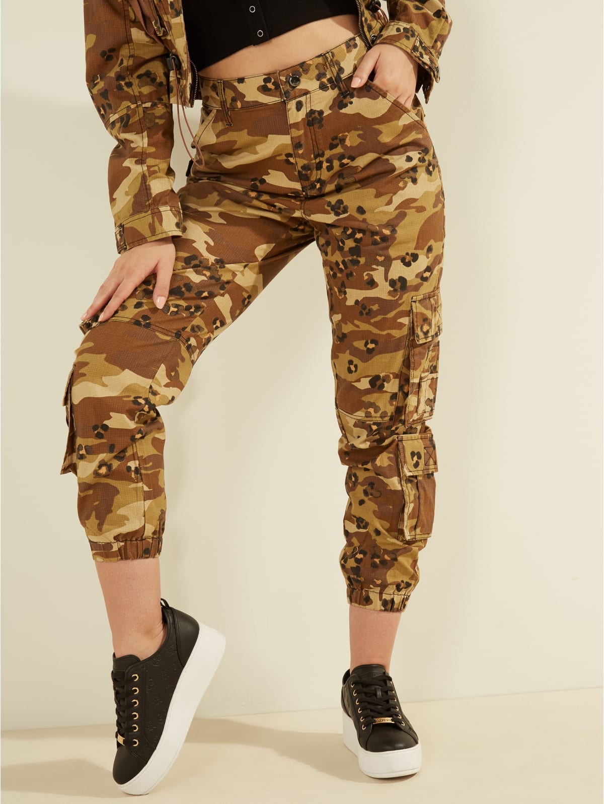 army print cargo pants