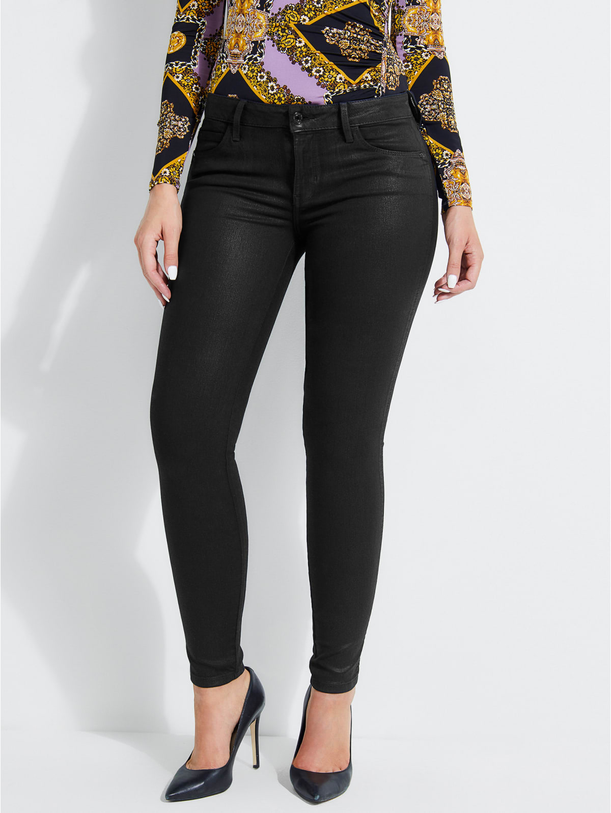 curve black jeans