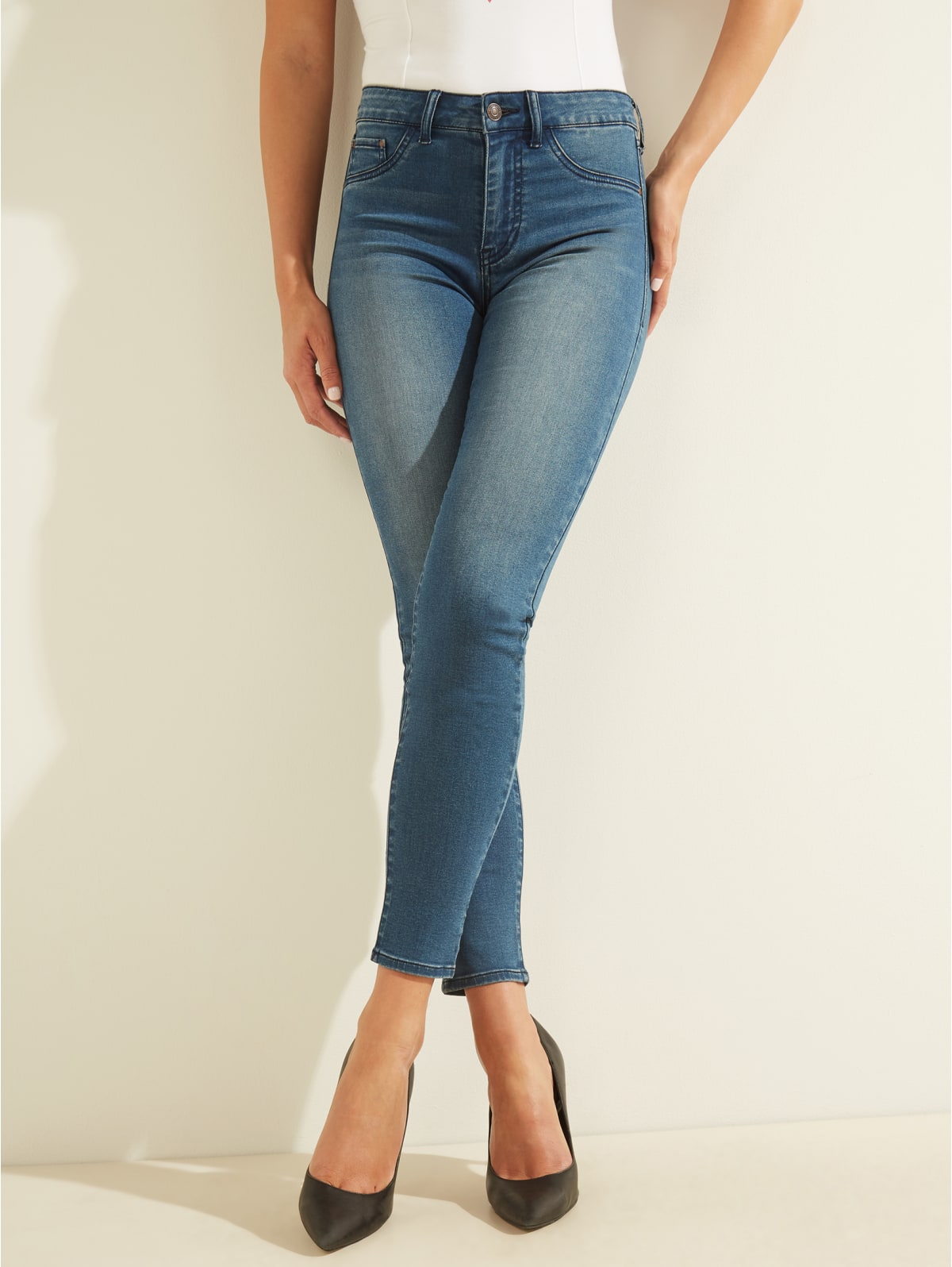 plus size navy blue skinny pants