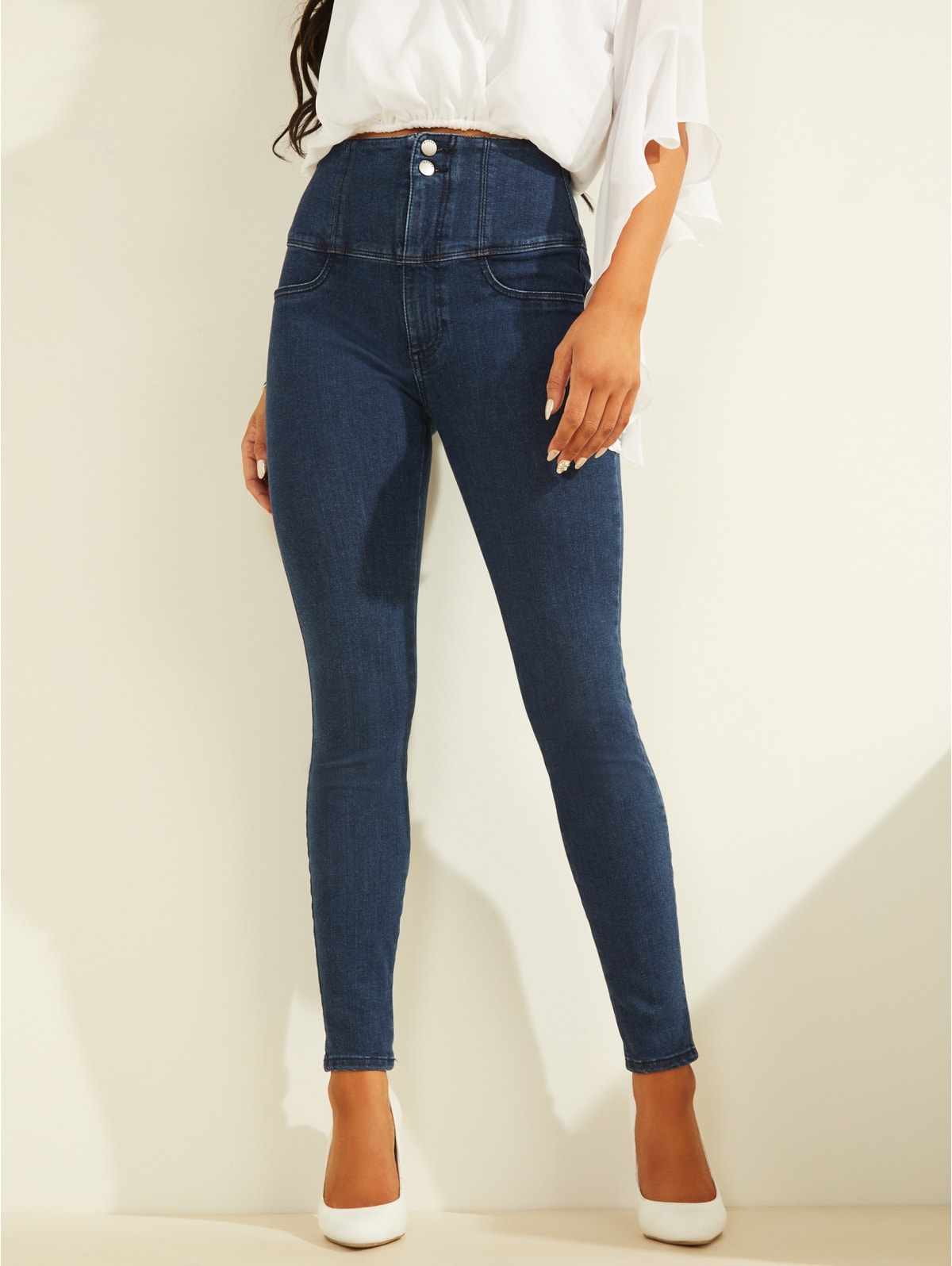 slim high waisted pants