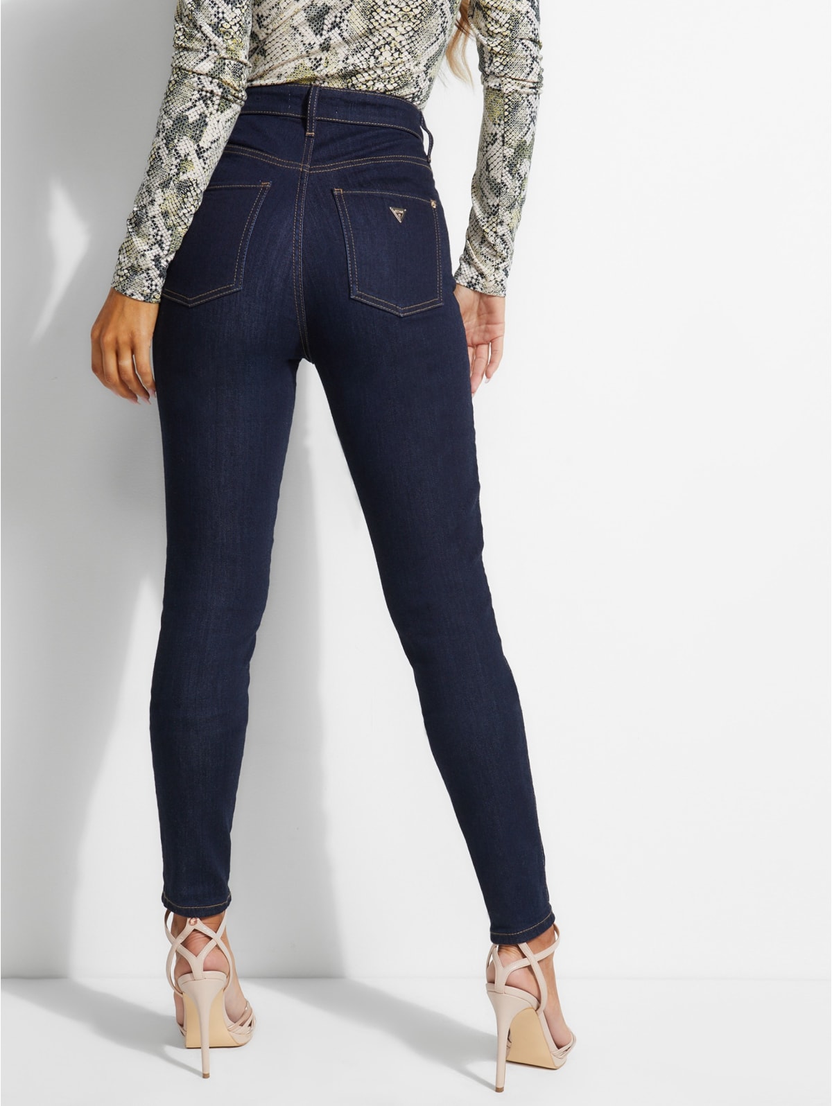 guess super high rise jeans