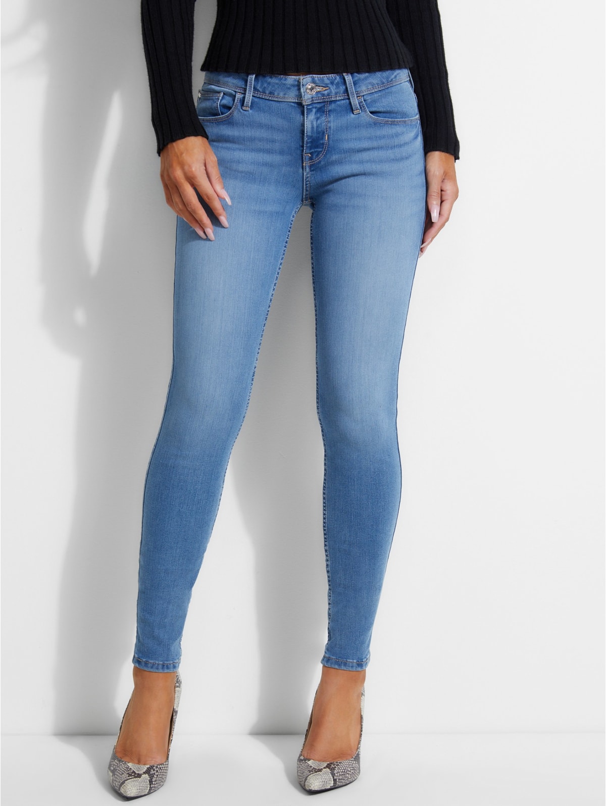 guess power stretch skinny jeans