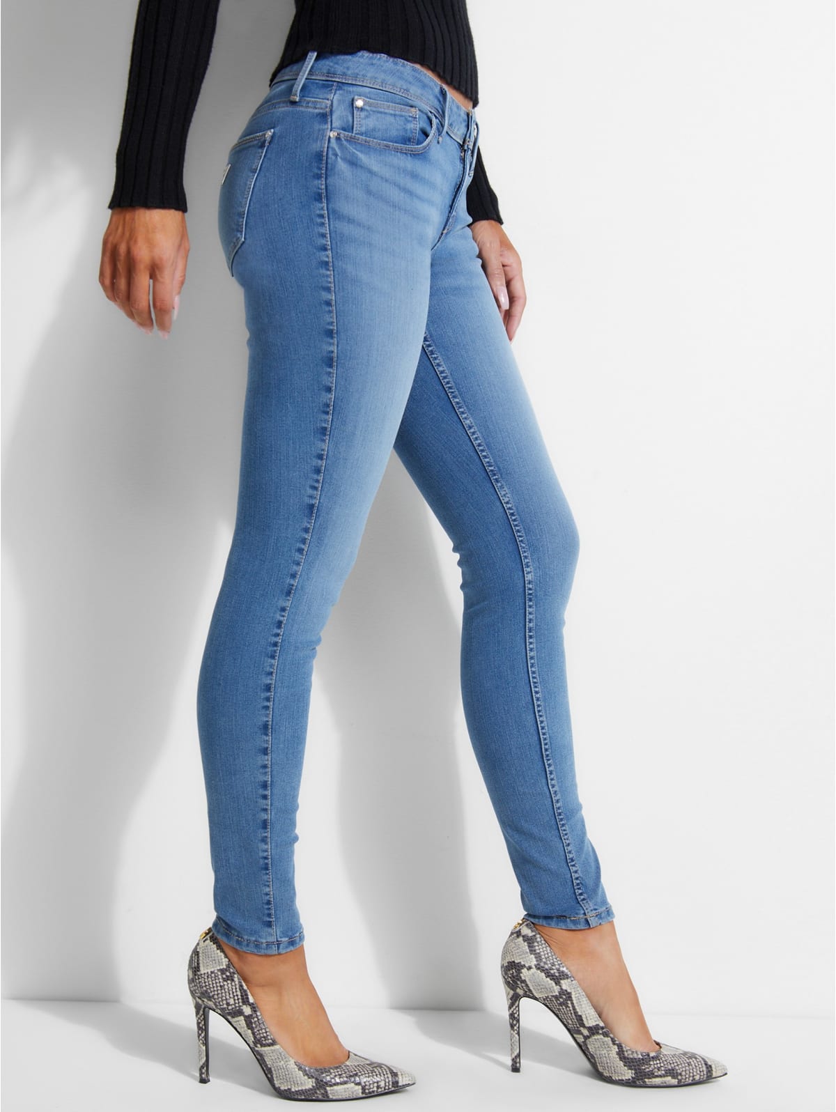 guess power stretch skinny jeans
