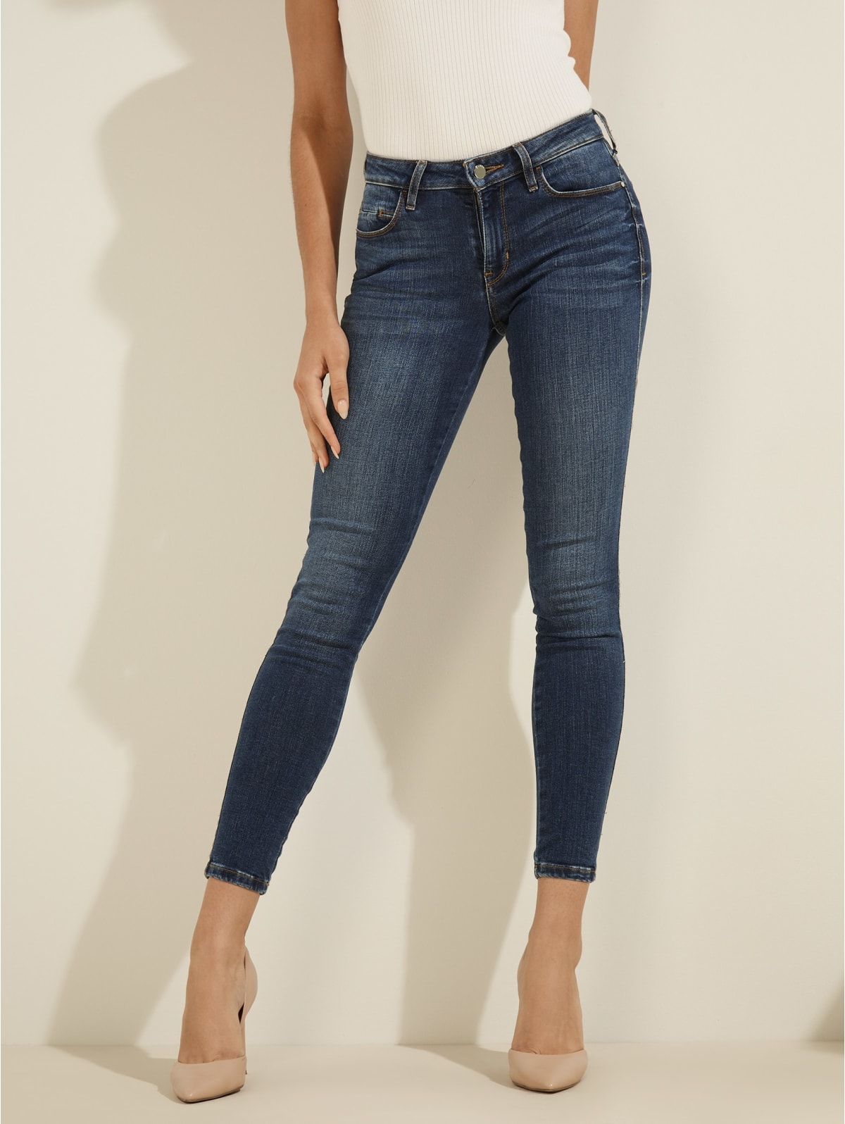 guess jeans curve x skinny mid