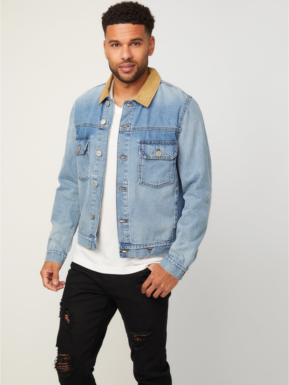 guess factory denim jacket