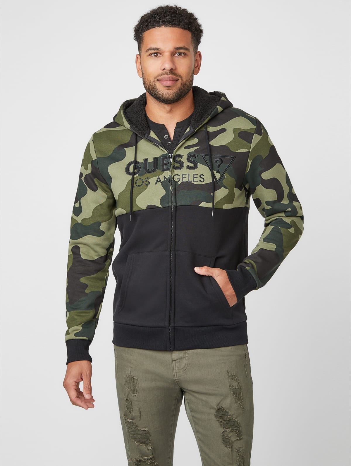 guess camo jacket