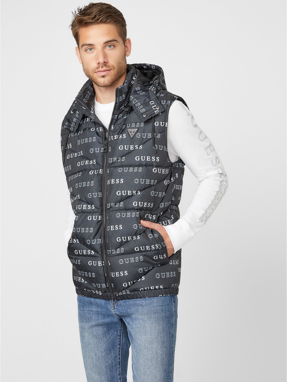 guess puffer vest