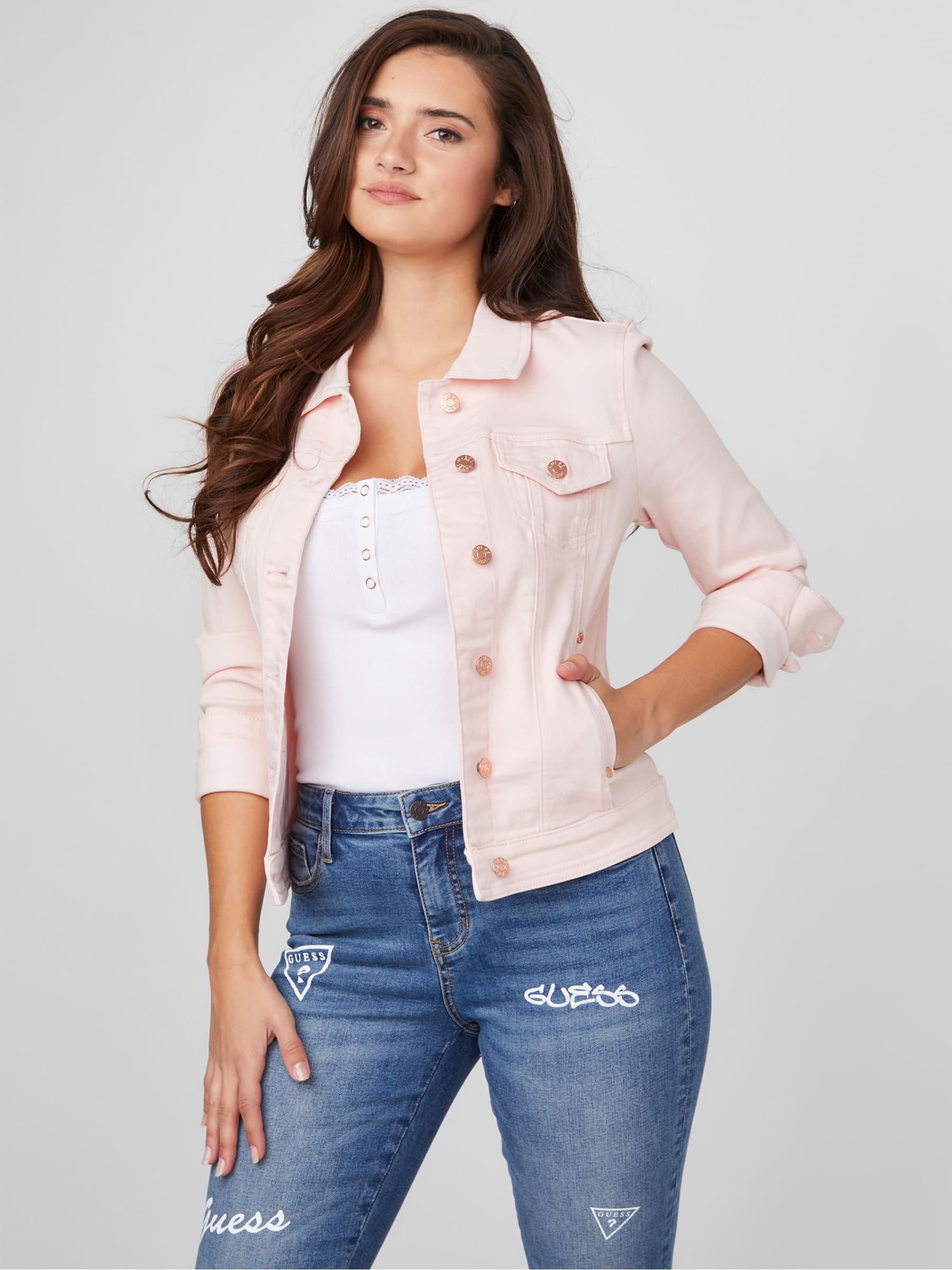 Guess alisana cheap denim jacket