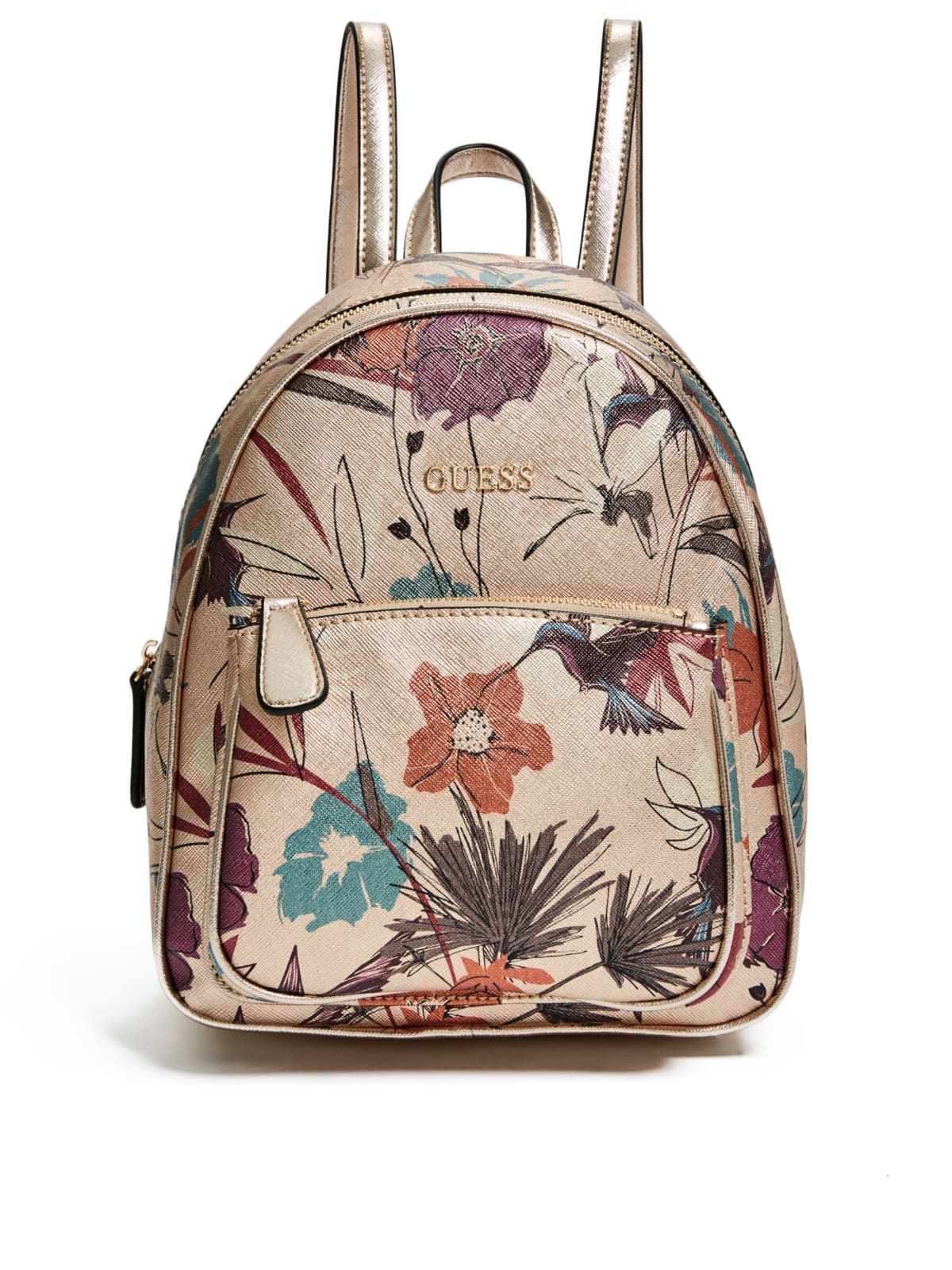 floral guess backpack