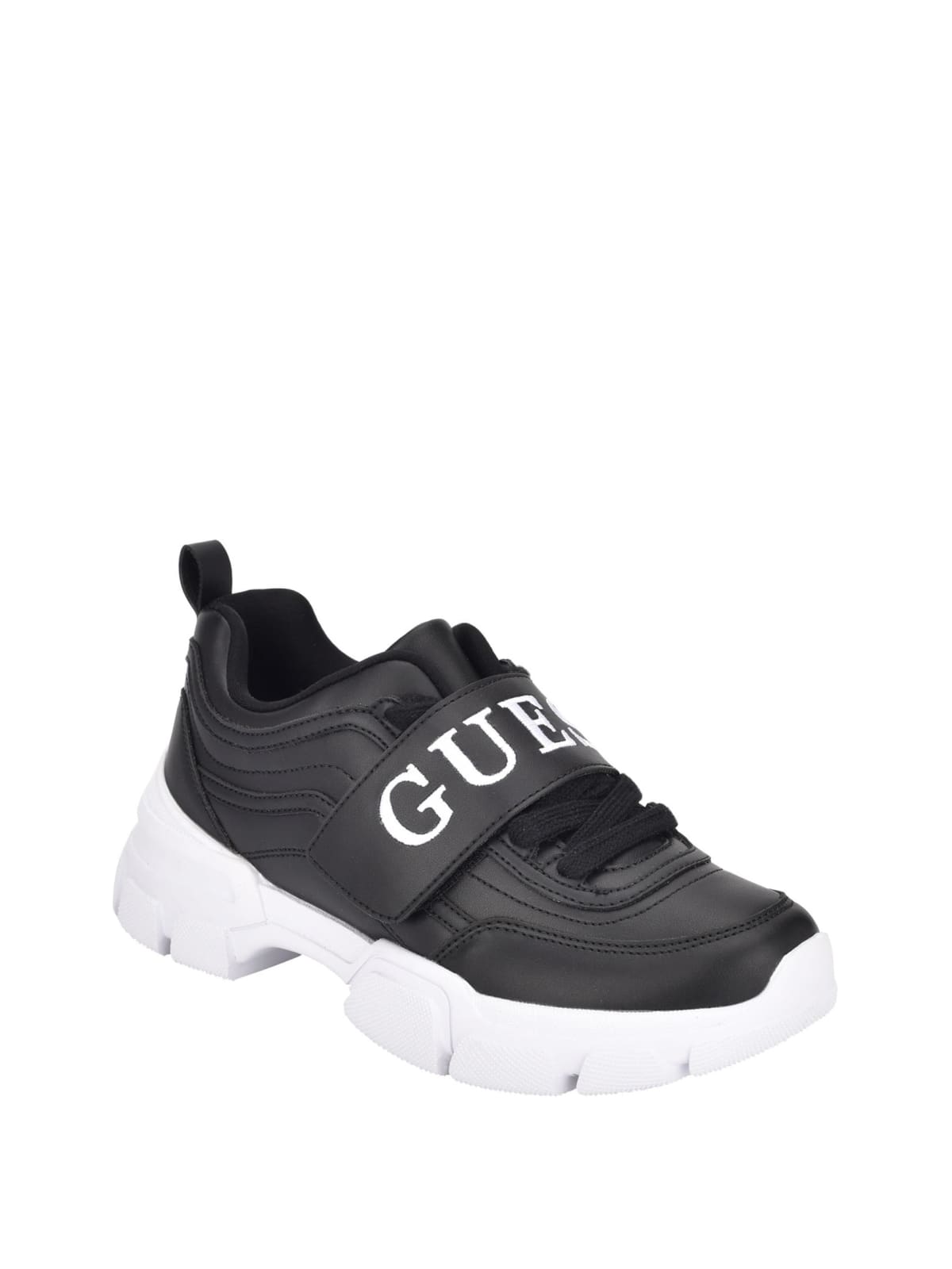 guess black and white sneakers