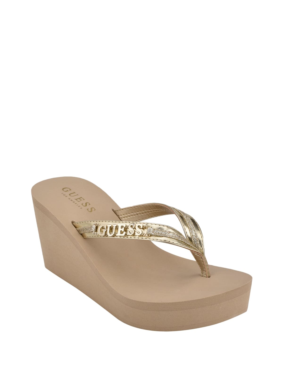 guess flip flops with charms