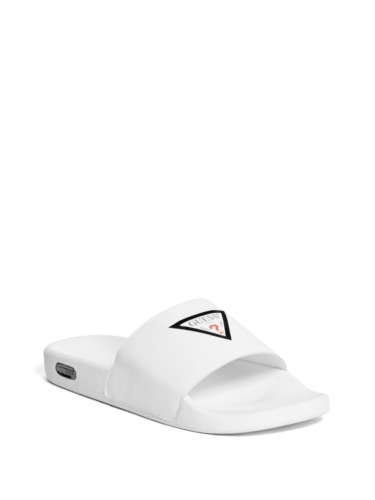 guess white flip flops